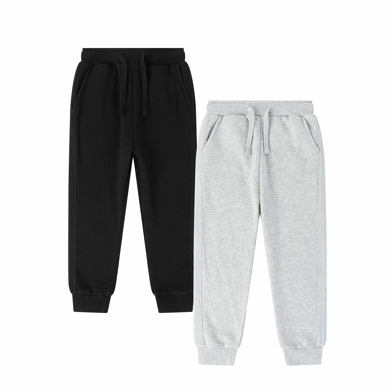 Pantalón Deportivo Niño Algodón Chándal Rizo Pantalones Largos Jogging Térmico Elástico Suave Cómodo Resistente Invierno Colección Escolar Casual Tallas 4 5 6 7 8 10 12 14 Años