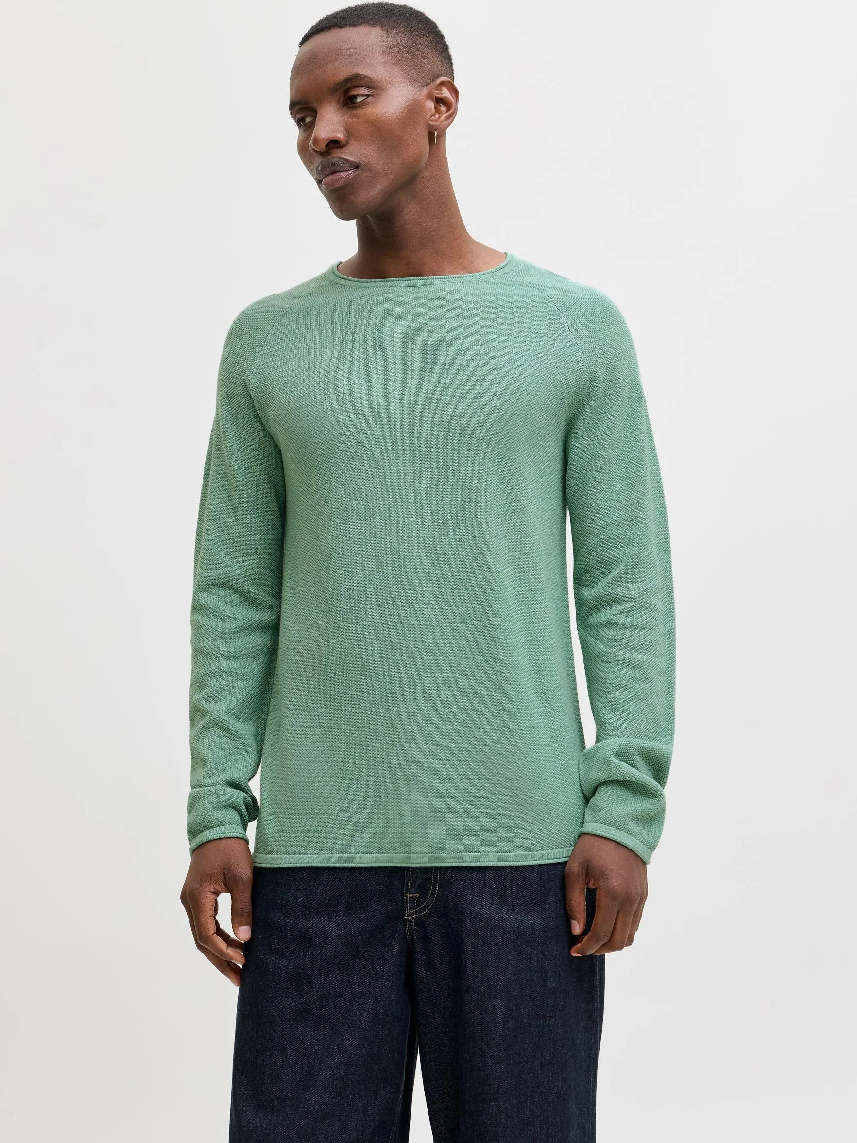 JACK & JONES Knitted Pullover Plain Knitted Pullover