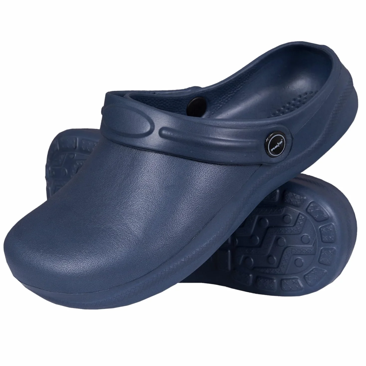 REIS - Zuecos y pantuflas unisex, 43 EU, azul oscuro, 1