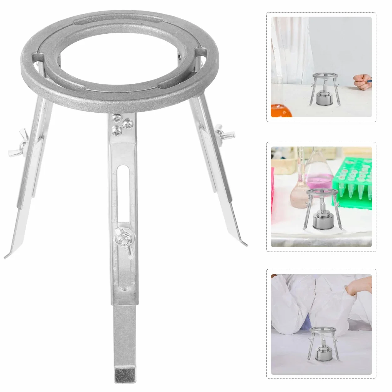 ABOOFAN Trípode De Laboratorio Ajustable Soporte Para Lámpara De Alcohol