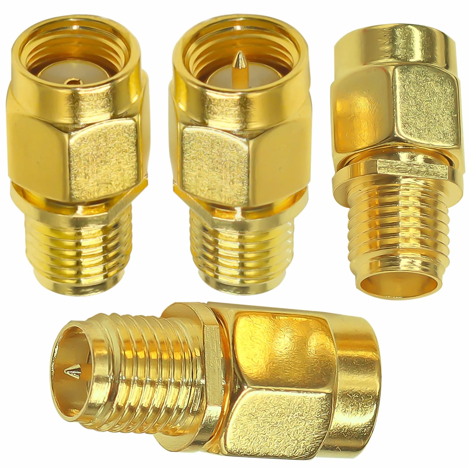 TUOLNK Kit de Adaptador Coaxial SMA Macho a Hembra RP-SMA, Paquete de 4