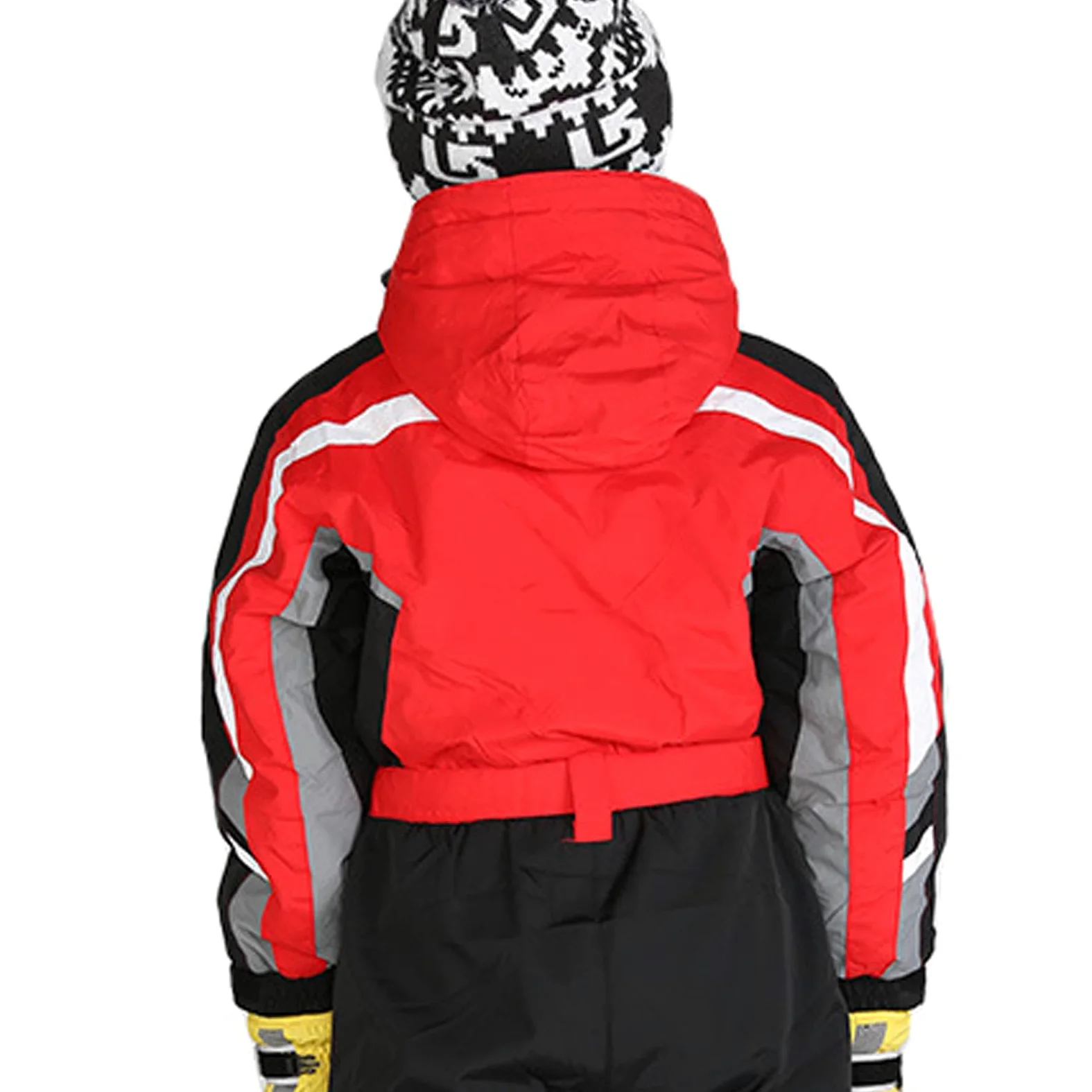 Traje de esquí infantil para niña con capucha, resistente al viento e impermeable, mono de esquí para niños, traje de nieve cálido para invierno
