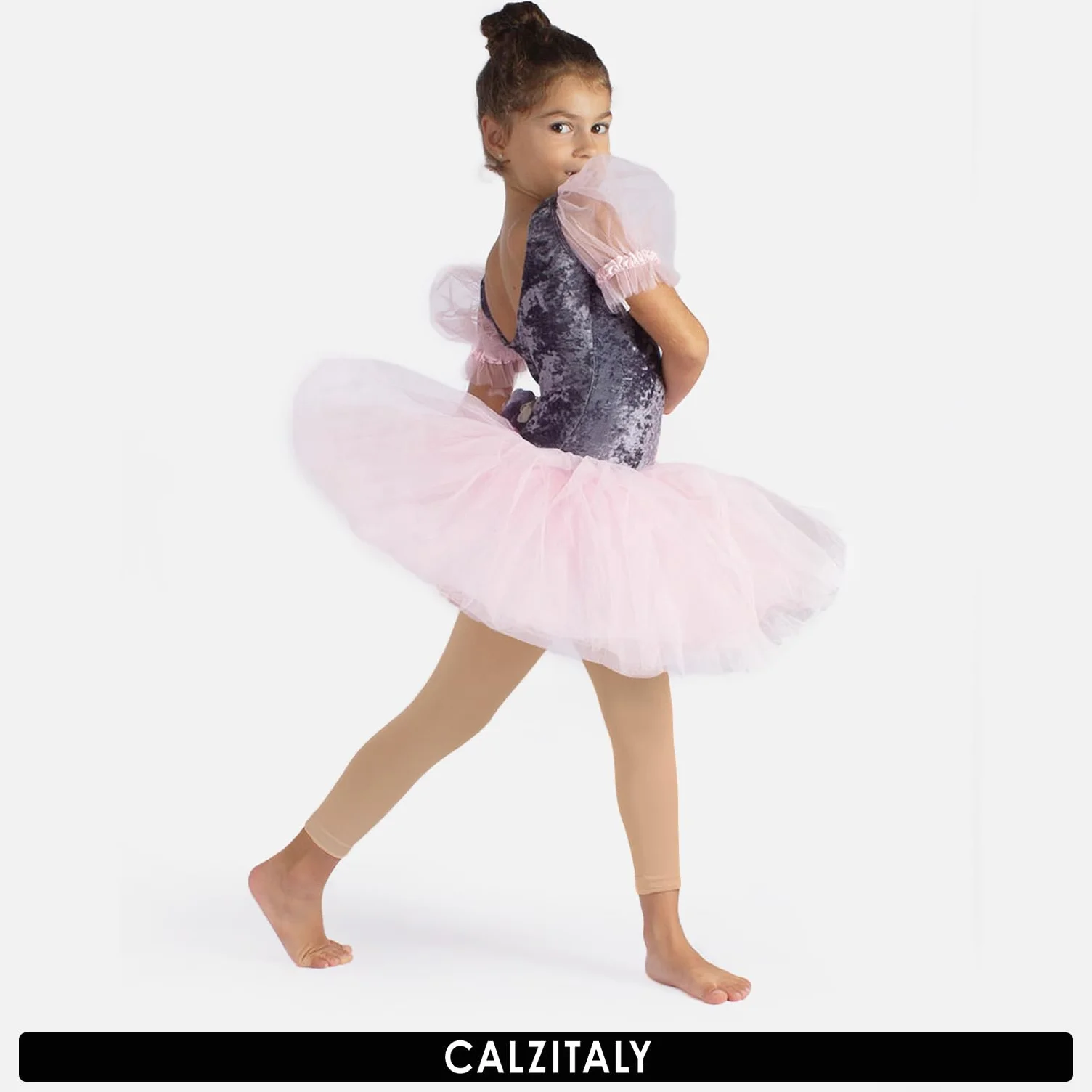 CALZITALY Leggings de Danza para Bebés 60 Den Pack 2 Pares