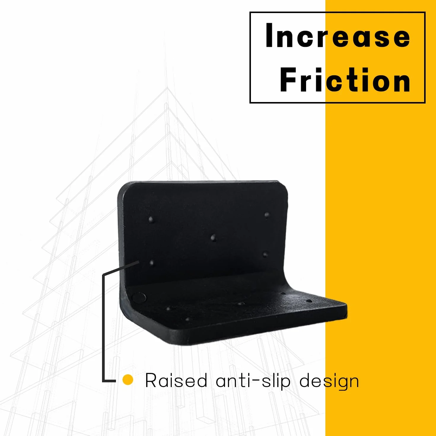 Protectores de Bordes Embalaje 30 Piezas Plástico Ferroso 25 mm para Correas de Amarre