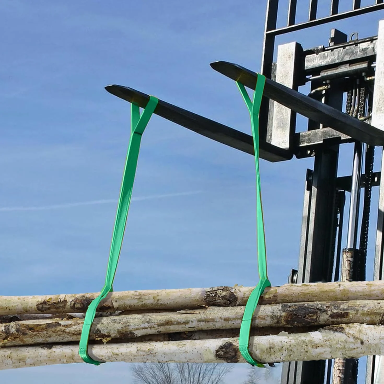 WOLFPACK LINEA PROFESIONAL Eslinga Plana Doble Banda 2000 Kg 5 Metros 6 cm Poliester Verde
