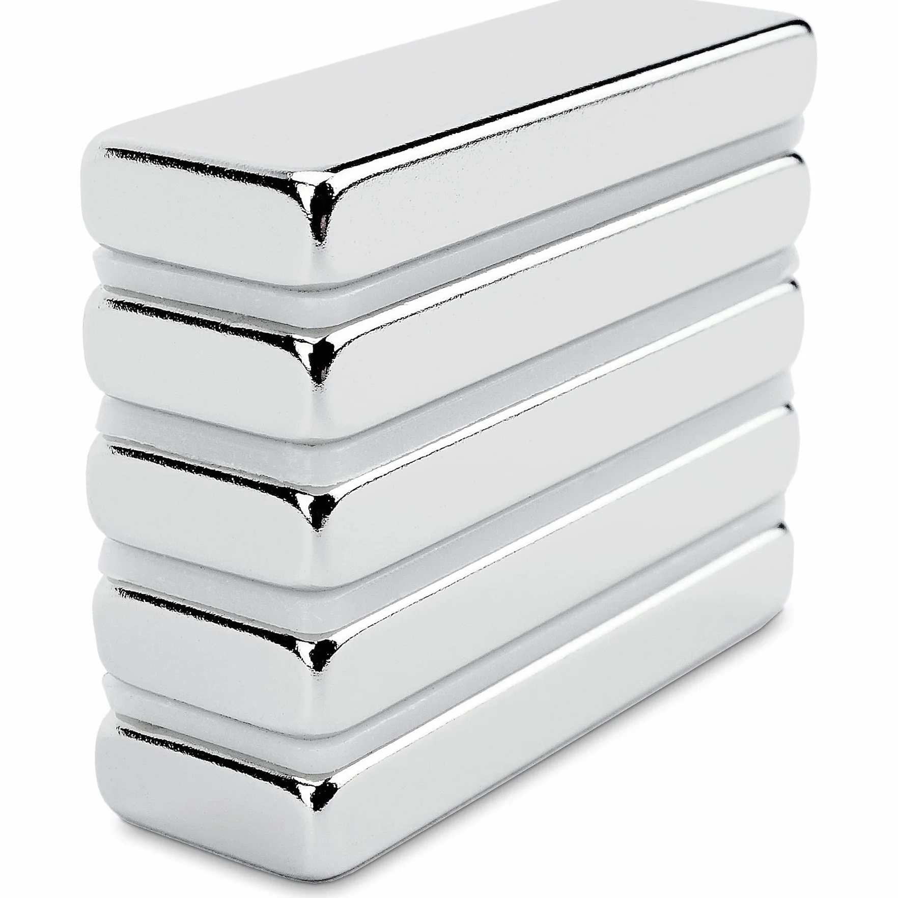 Imán de neodimio rectangular 30x10x4 mm 5,4 kg Sensei 5 piezas barras magnéticas