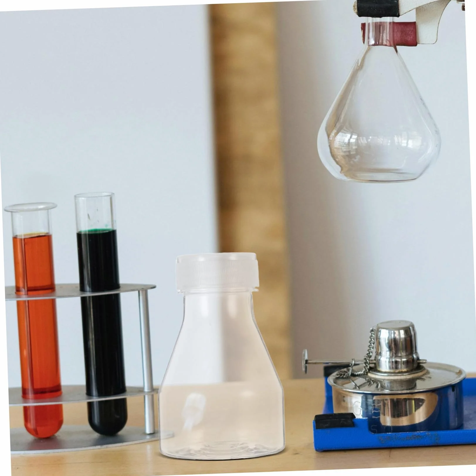 TOPBATHY Botellas de Plástico Reutilizables para Cultivo Celular, Paquete de 2 Unidades