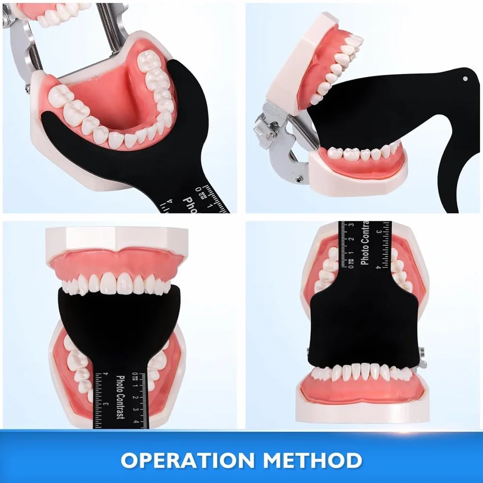 Kit de fotografía intraoral de contrastes dentales 6 piezas