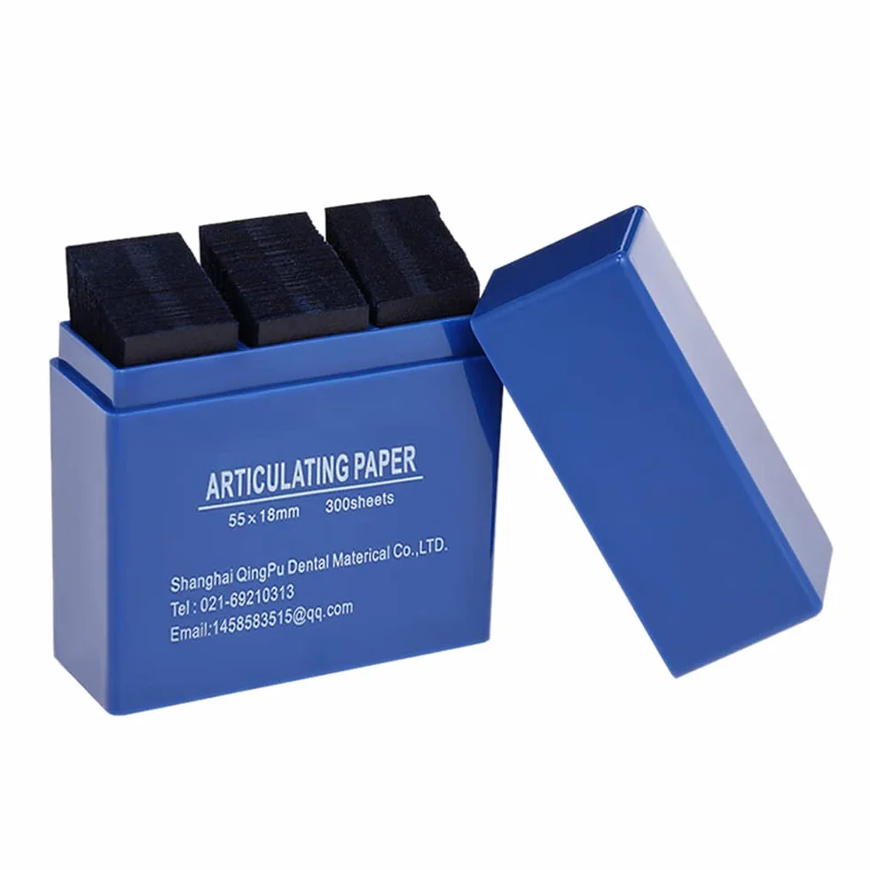 Papel de articulación 600 unidades tiras cuidado dental azul