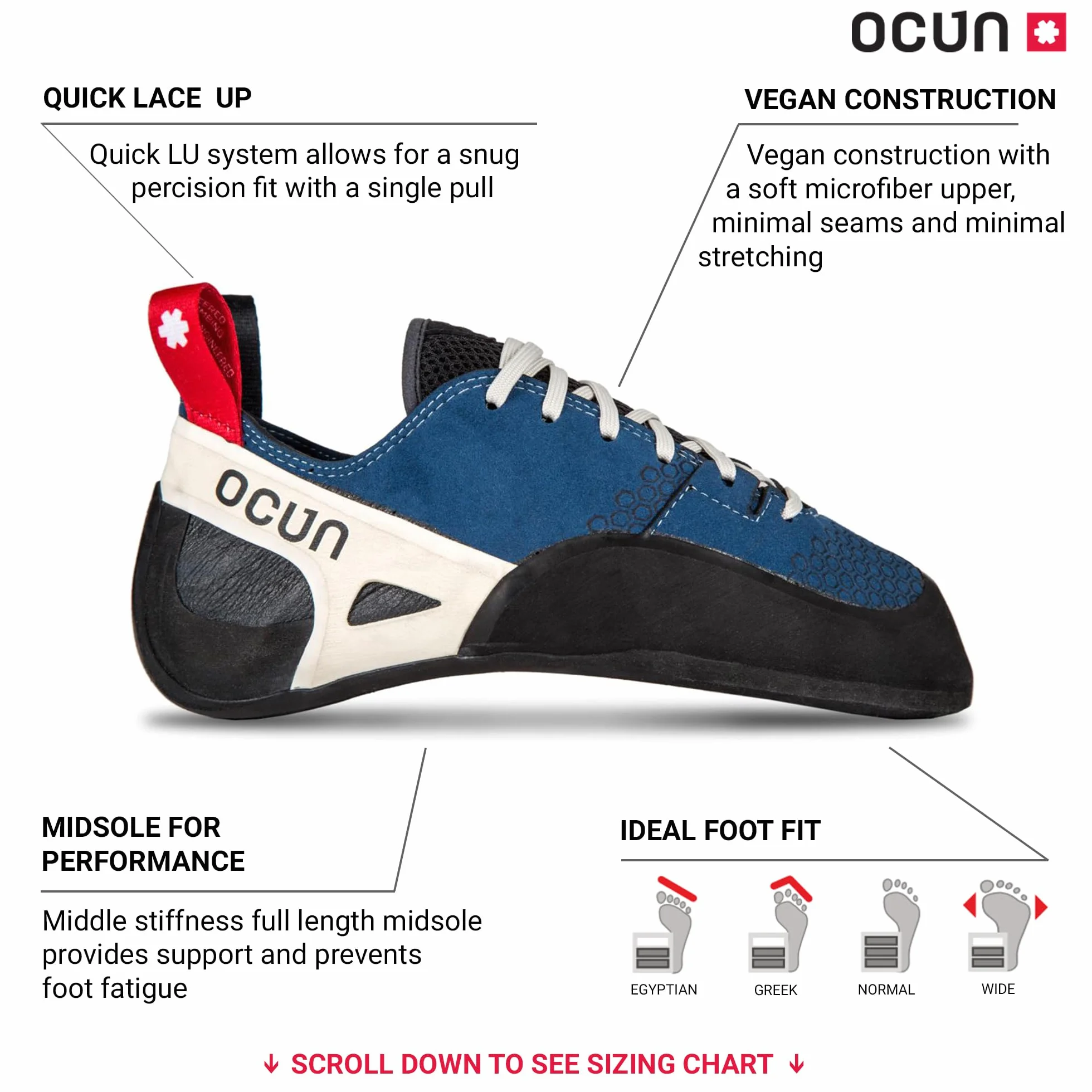 Ocun Advancer QC Advancer LU Buty do wspinaczki skałkowej dla zaawansowanych