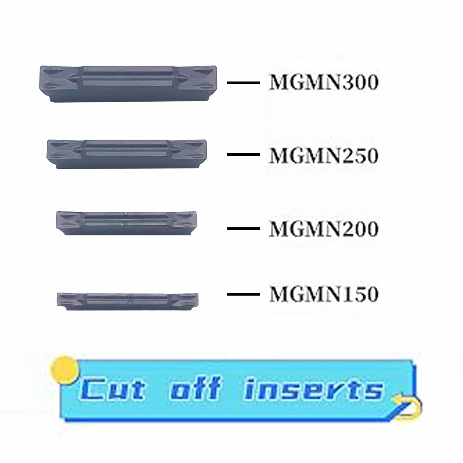 Soporte para herramientas de corte de torno MGEHR1616-2 con 11 plaquitas MGMN200-G de metal duro