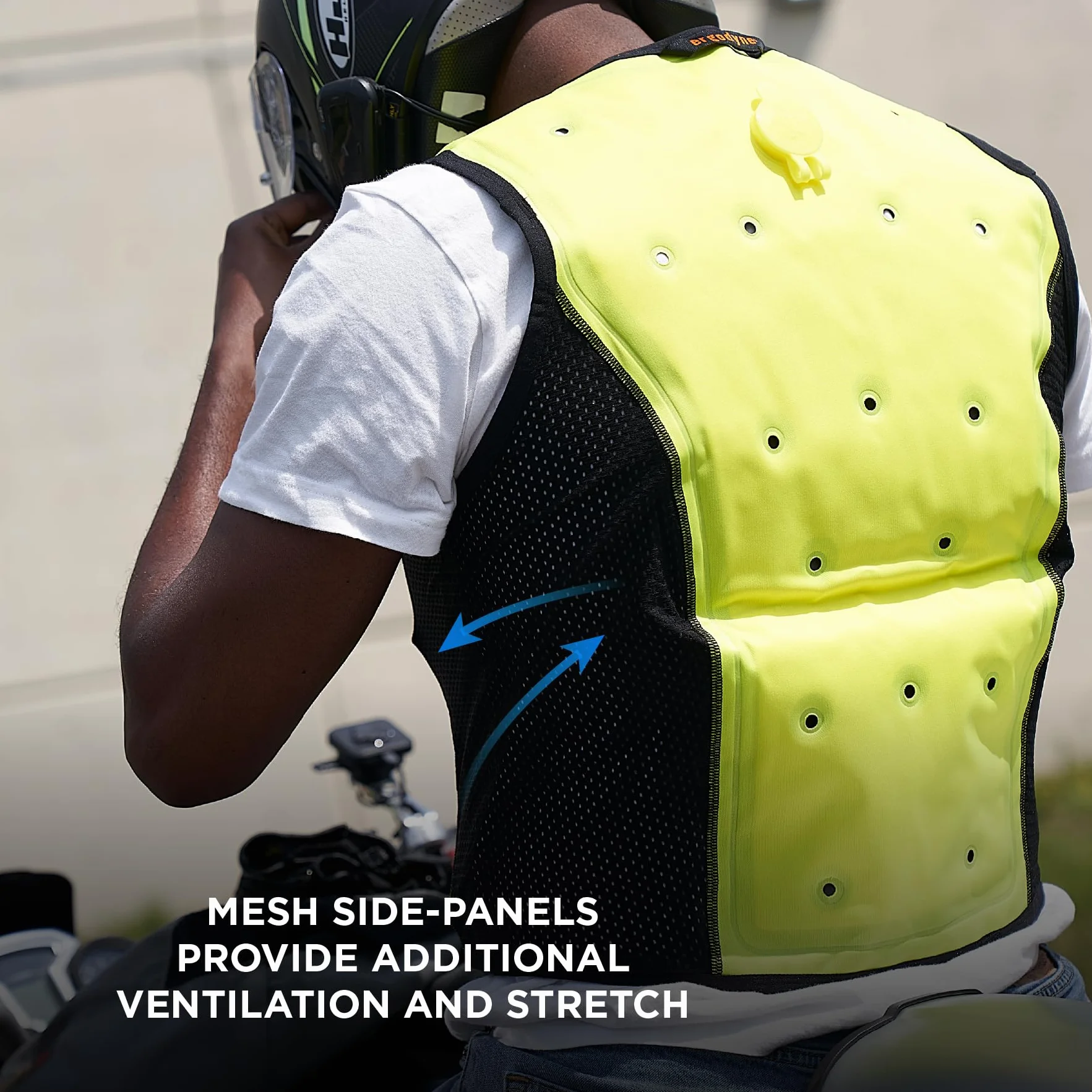 Ergodyne Chill-its 6685 Dry Evaporative Cooling Vest - Zipper Closure Chaleco refrigerante seco que favorece la evaporación. Unisex adulto (Pack de 1)