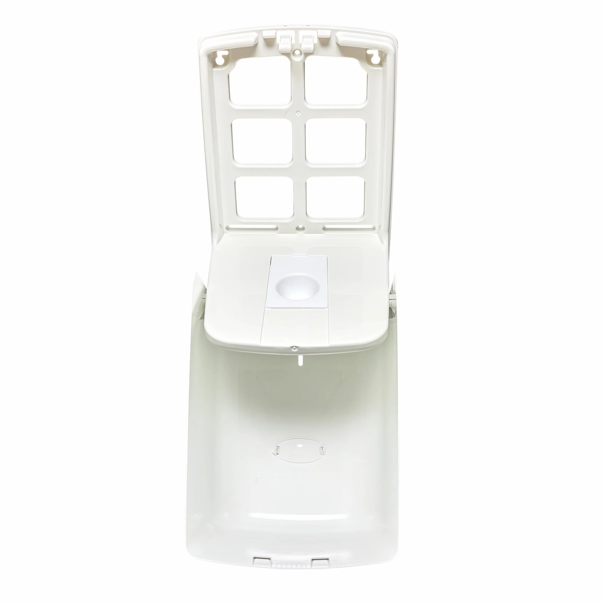 Jofel Dispensador de Papel en Bobina 205mm Mecha en Continuo Bobina Especial Centro Base Carcasa ABS Blanco