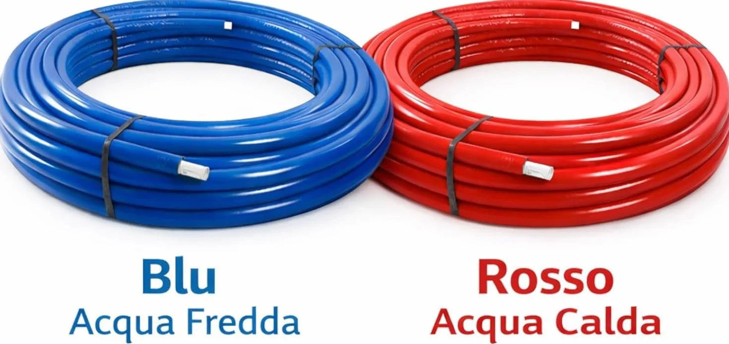 Tubo Multicapa PERT-AL-PERT Aislado Azul 32 mm 25 Metros