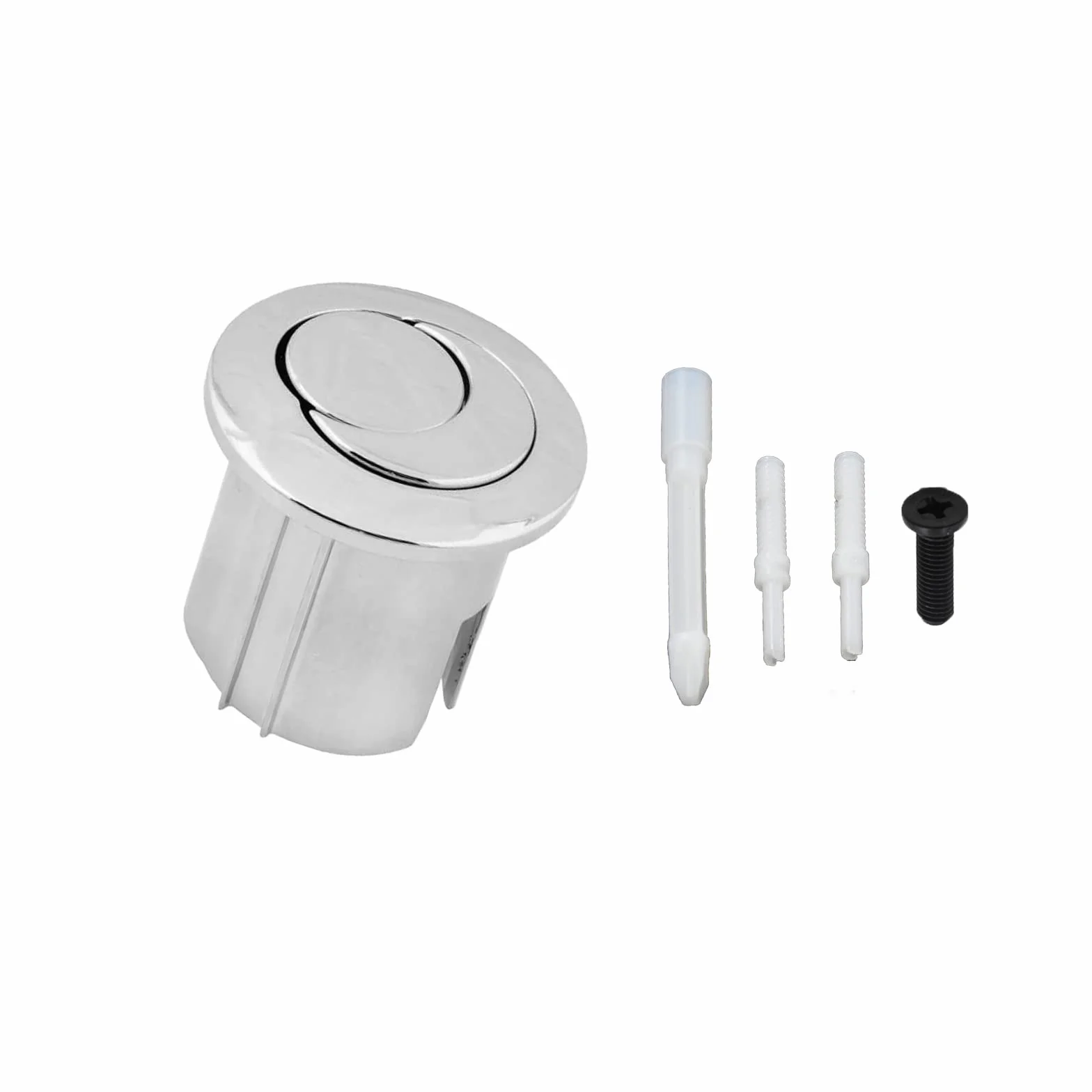 Pulsador doble WC D2D cromado multicolor compatible con Roca