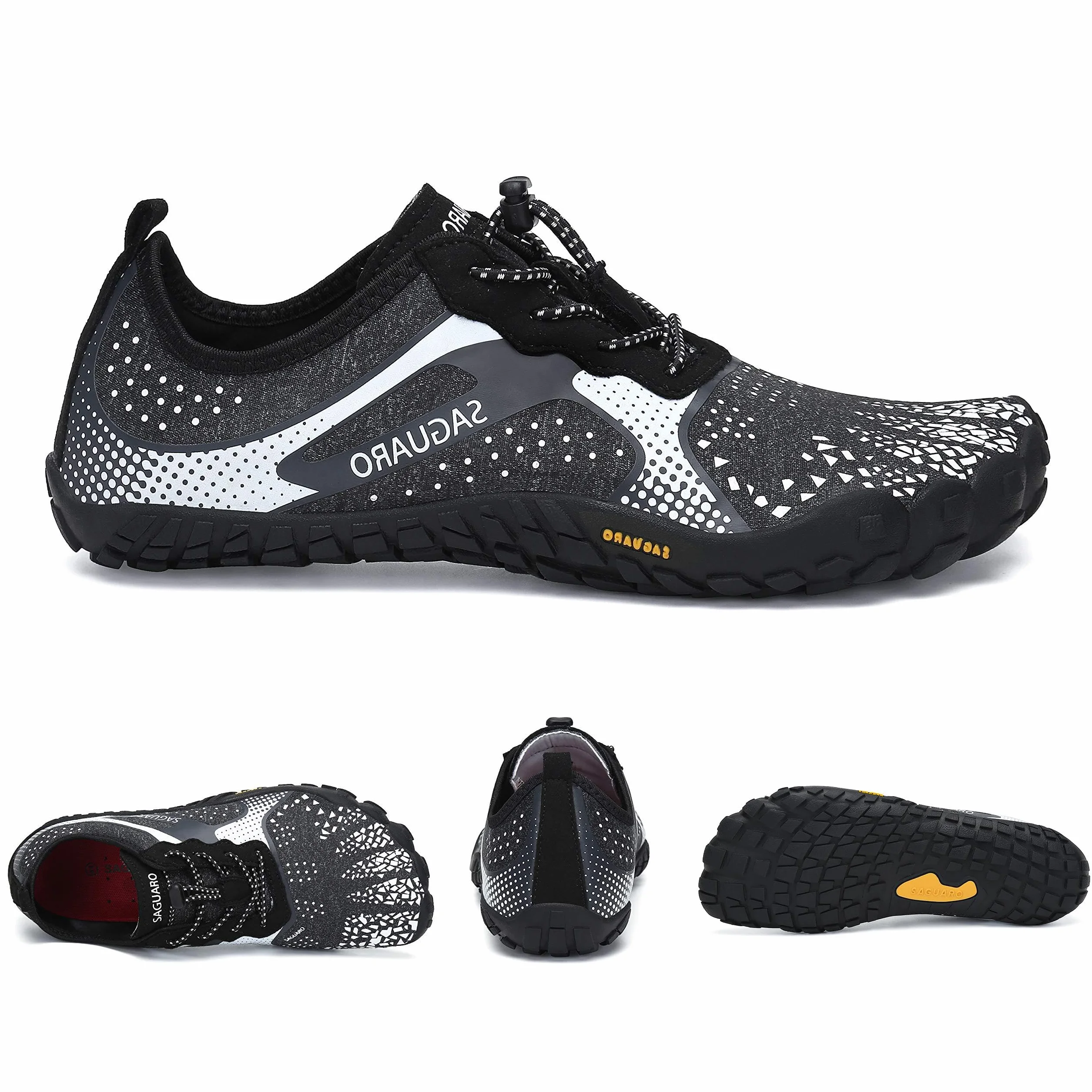 SAGUARO Zapatillas Barefoot Mujer Hombre Calzado Minimalistas Transpirable Zapatos de Trail Running para Fitness Trekking Gr.35-48