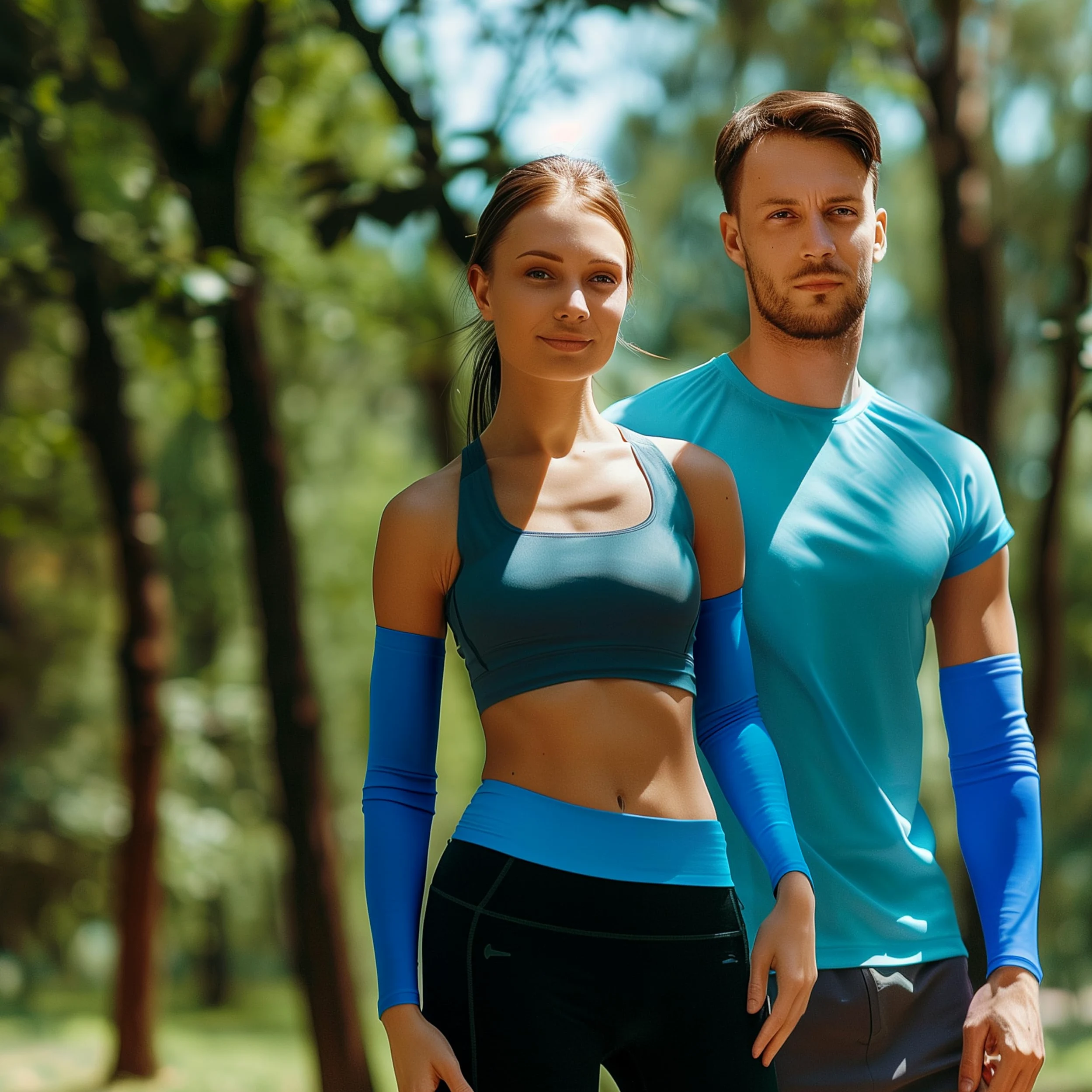 1 par bucwild Protección Solar de refrigeración de deportes Compresión Arm Sleeves – Jóvenes y Adultos tamaños – Béisbol Baloncesto Golf Tenis Running – 8 colores