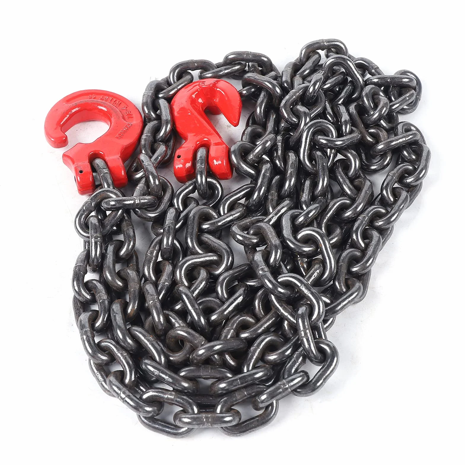 Cadena colgante de 1 hebra, 8 mm, resistente al desgaste, antialtas temperaturas, herramienta de elevación 3 m