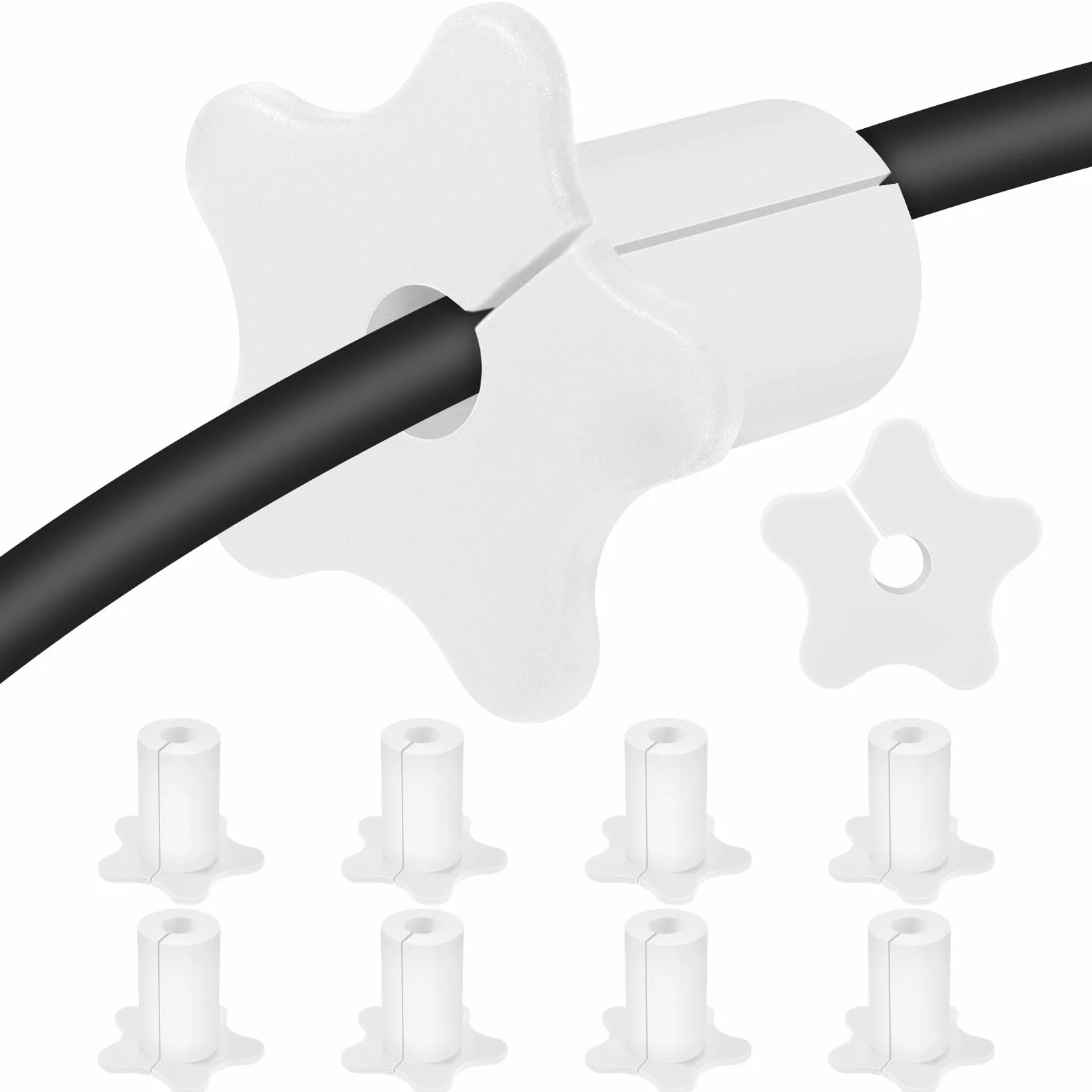 Cables de paso de pared de silicona 16 mm para exterior blanco