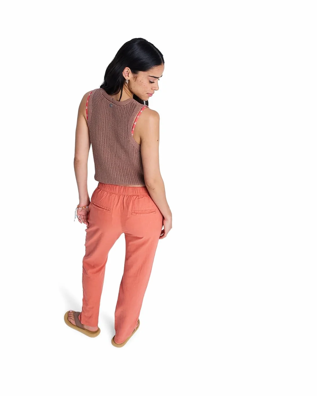 Roxy On The Seashore Pantalón Cargo de Lino Mujer