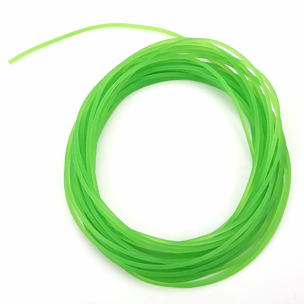 Correa de poliuretano verde rugosa redonda 2mm x 10m para transmisión de impulsión