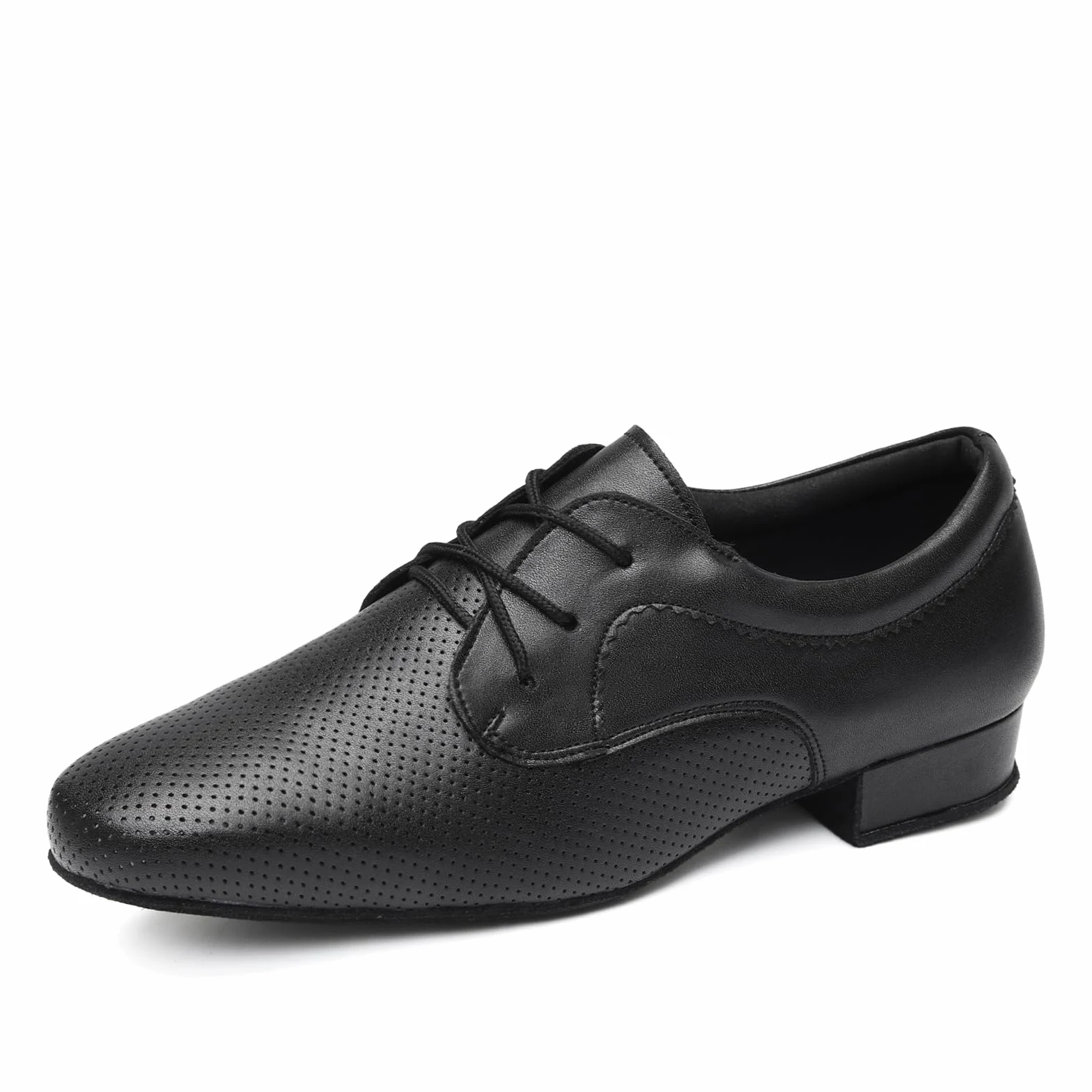 HROYL Zapatos de Baile Hombre Latino y Salsa Zapatos Baile de Salón con Cordones,LHD-NX404