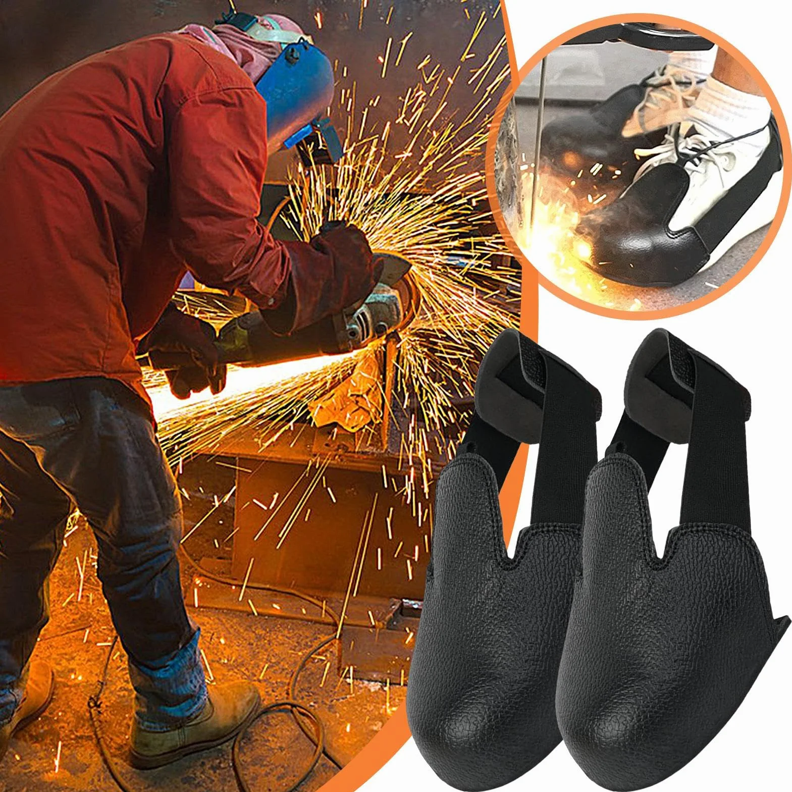 Puntas de acero para zapatos, 1 par de plantillas de punta compuesta a prueba de golpes | Protección para el trabajo y el ocio - Accesorios para zapatos - Ideal para familias y seres