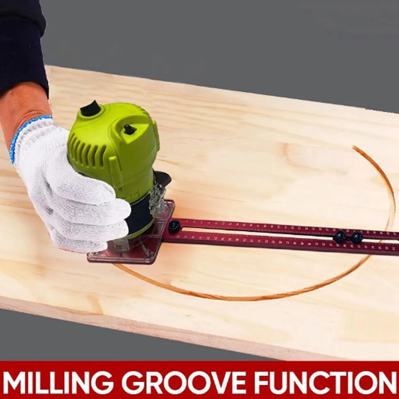 Greensen Soporte de Fresado para Router 3 en 1, Plantilla de Carpintería de Aleación de Aluminio con Tabla Abatible Desmontable