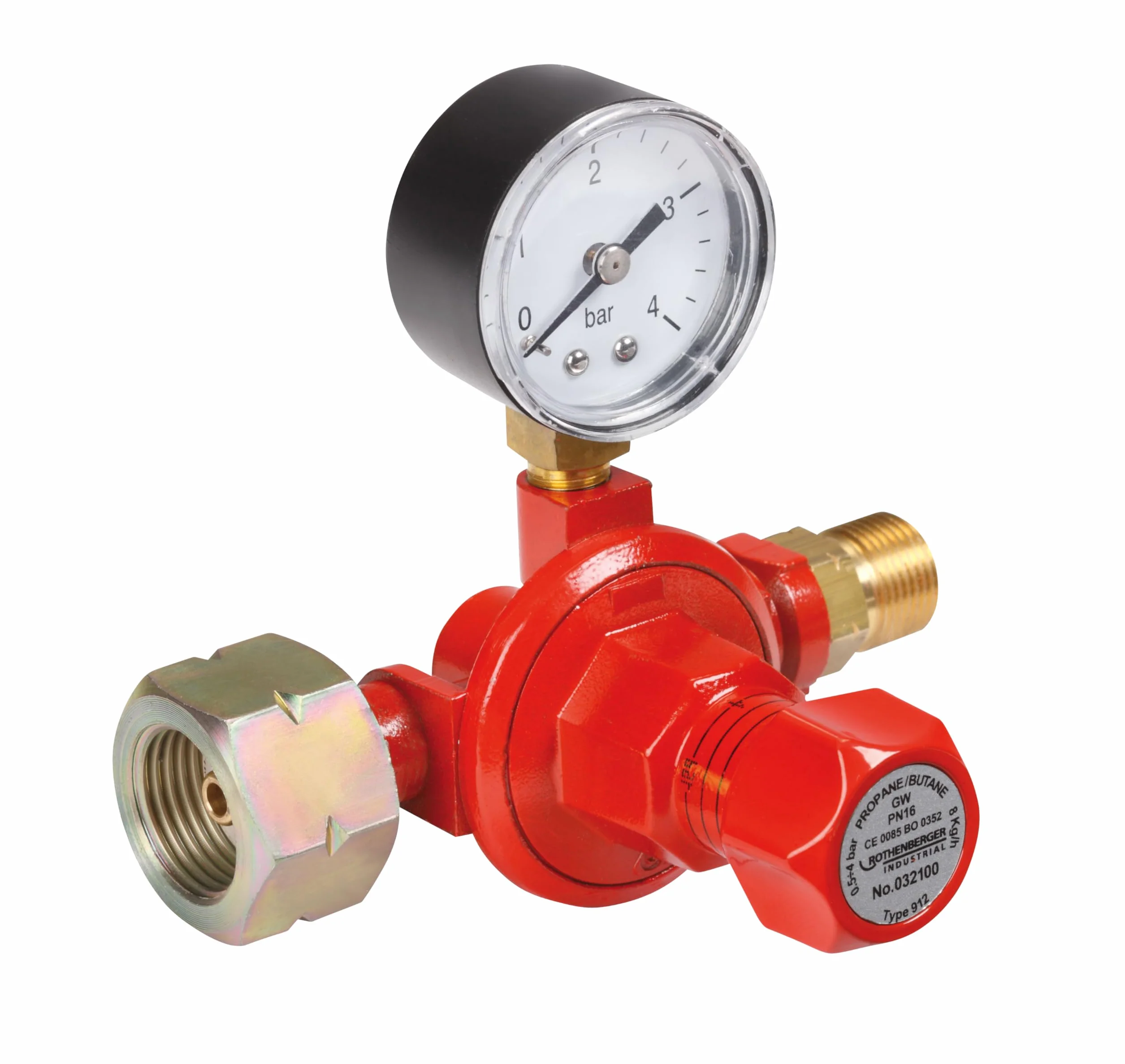 Rothenberger Industrial Propangasregler 0,5-4 bar Manometer
