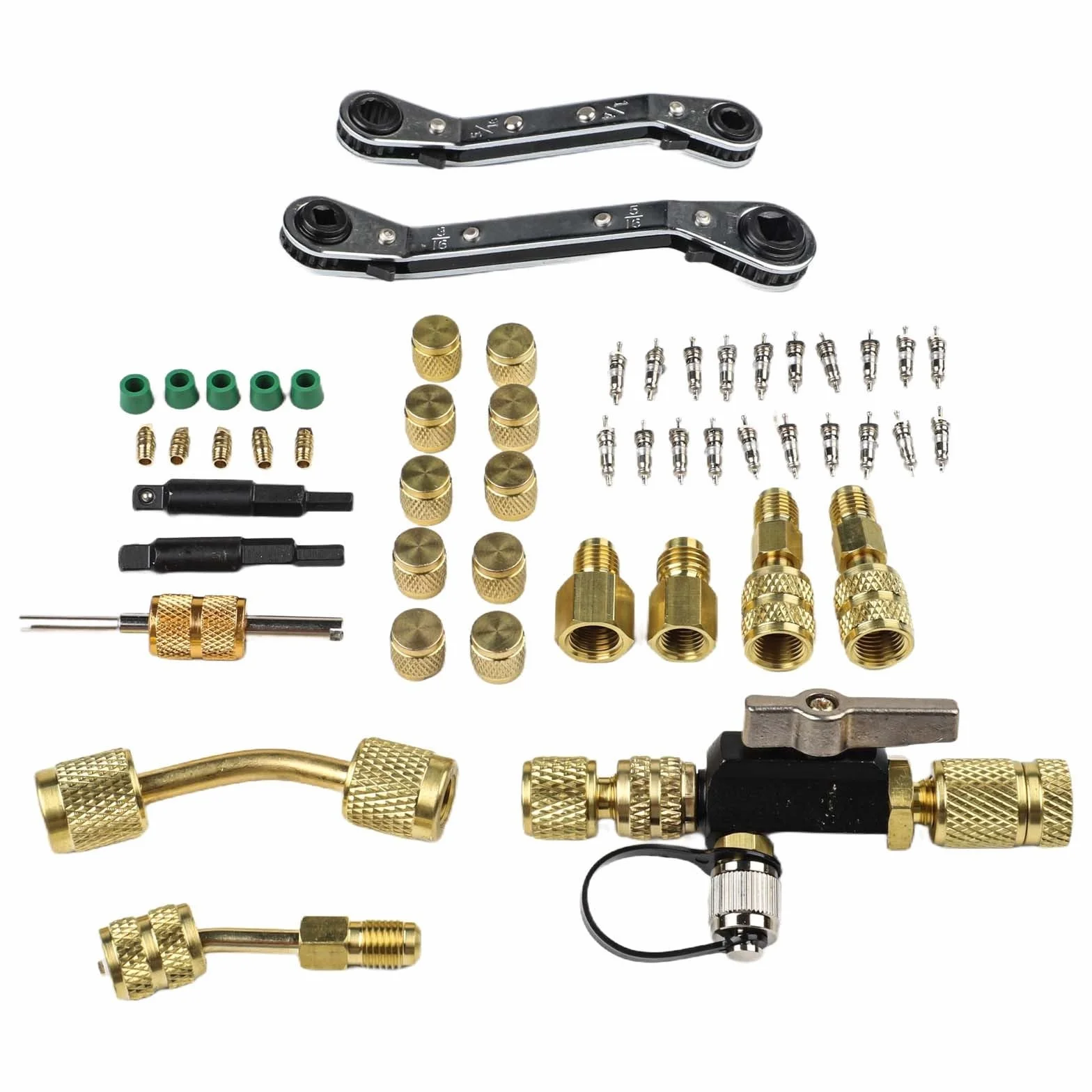 HVAC Kit de extracción de núcleo de válvula con removedor e instalador, llaves dobles para R22 R12 R407 R410
