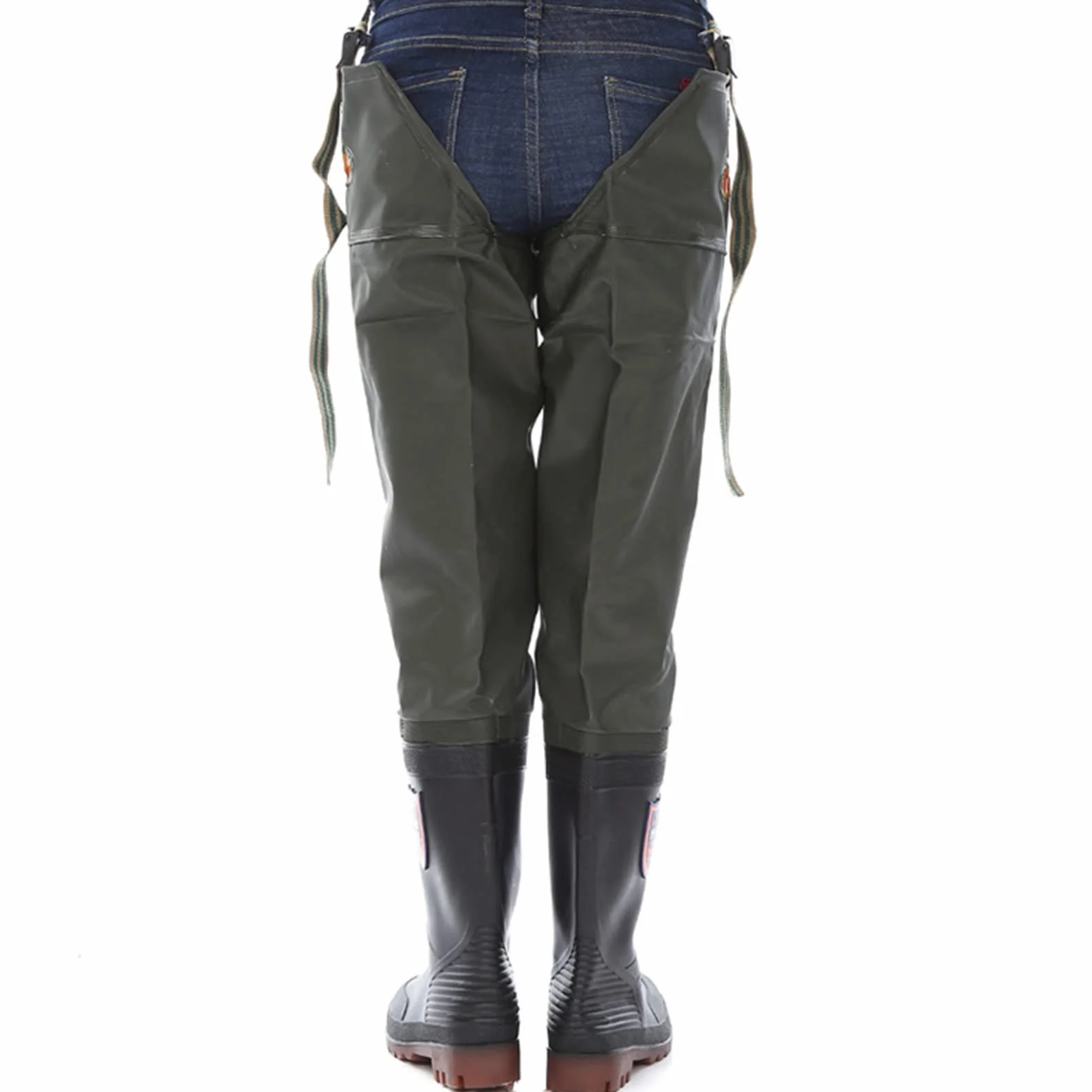 Pantalones De Pesca Impermeables De Punto para Hombre, Zapatos De Agua hasta La Rodilla, Pantalones De Pierna De PVC, Botas De Pesca Antideslizantes para Exteriores, Botas De Pesca