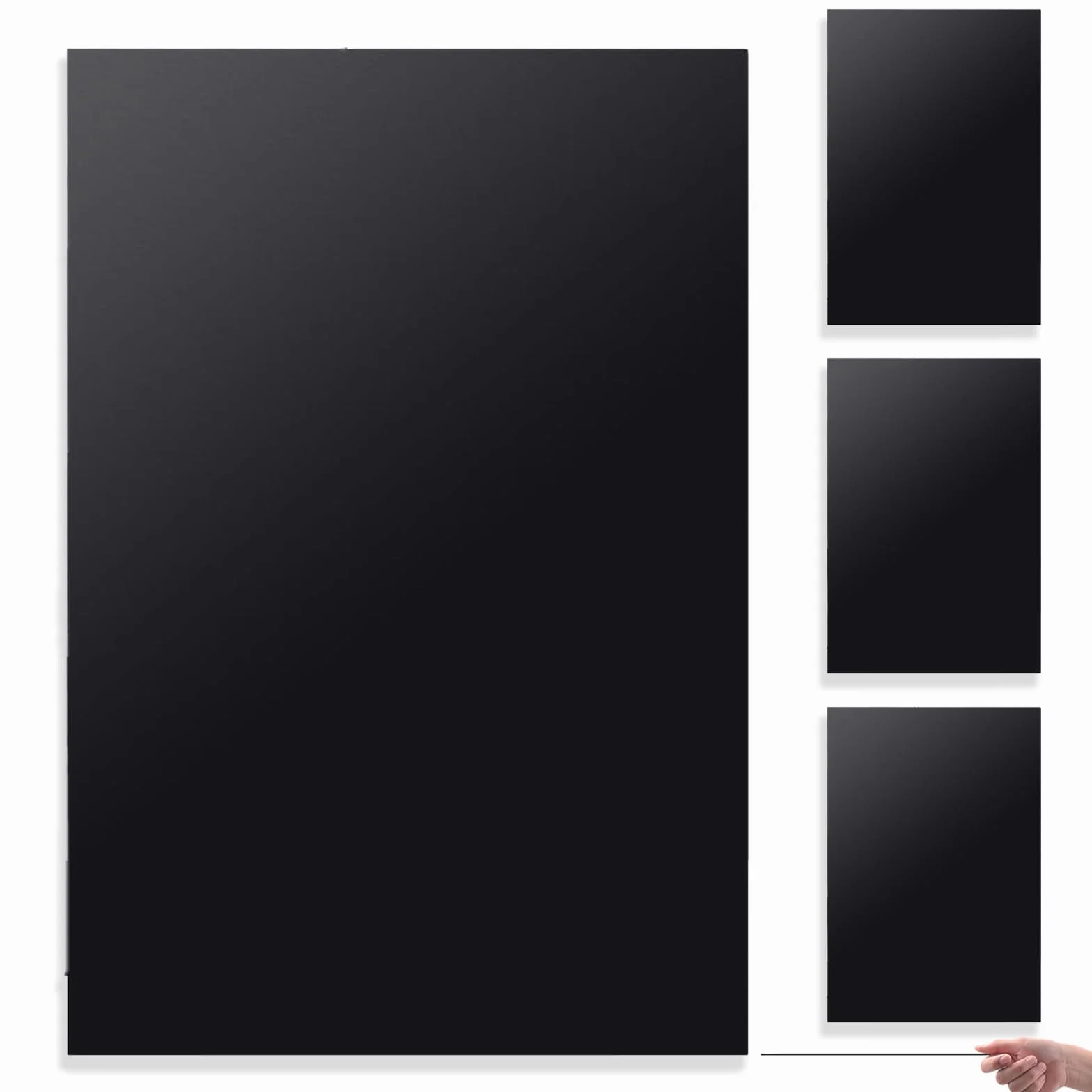 Placas de Plastico ABS Negro 3mm 30x20 cm Superficie Lisa para Modelos Arquitectonicos
