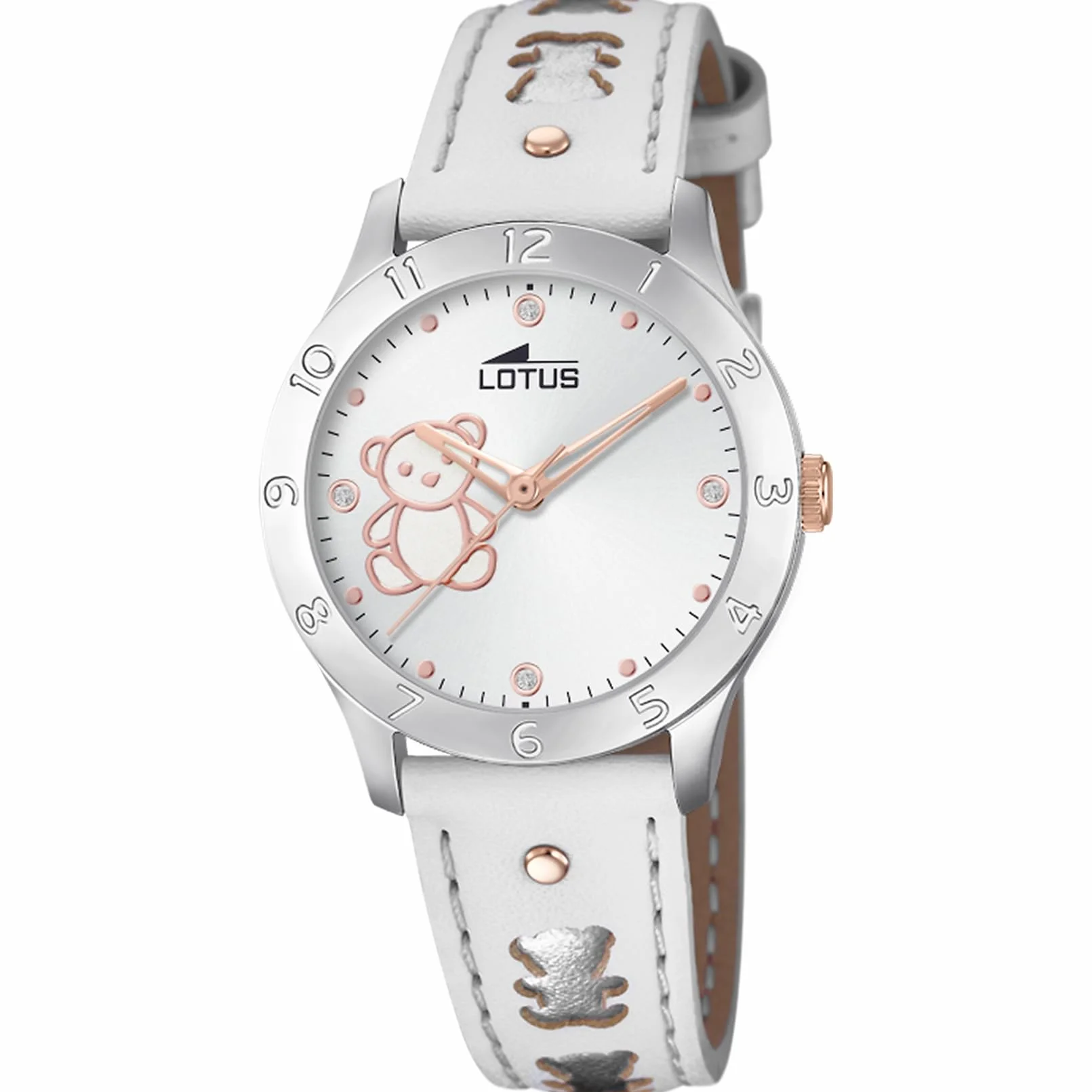 Lotus Junior - Reloj Analógico para Niñas, de Cuarzo con Correa en Cuero