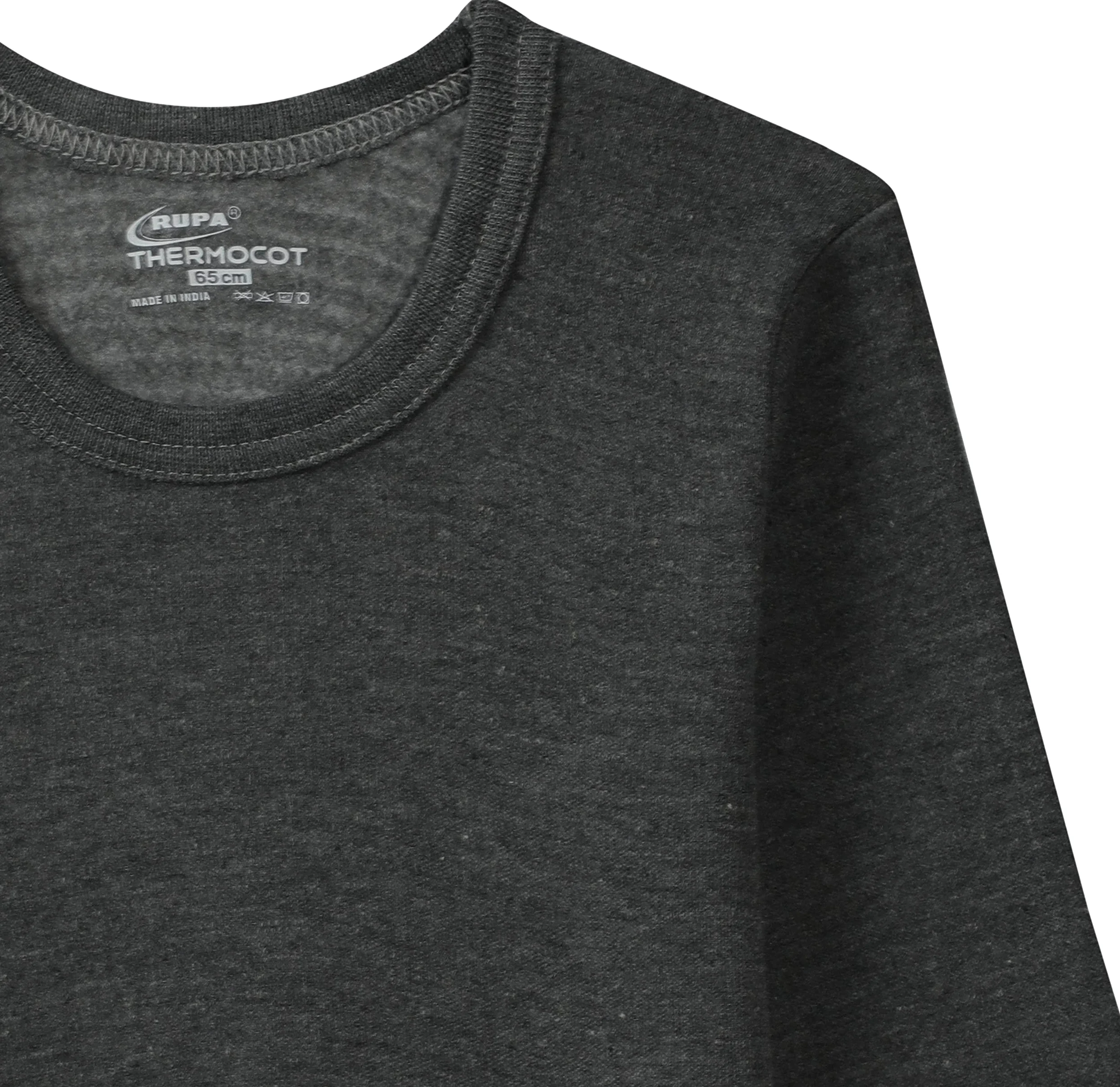 THERMOCOT Conjunto de camiseta térmica y parte inferior para niño de mezcla de algodón | Ropa de invierno de cuello redondo | Conjunto térmico superior e inferior para niño | Mangas completas y ajuste
