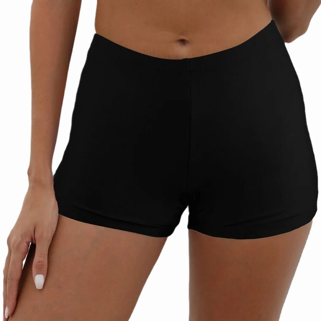 Pantalones Cortos de Natación para Mujer con Control del Vientre y Secado Rápido (Navy Blue)