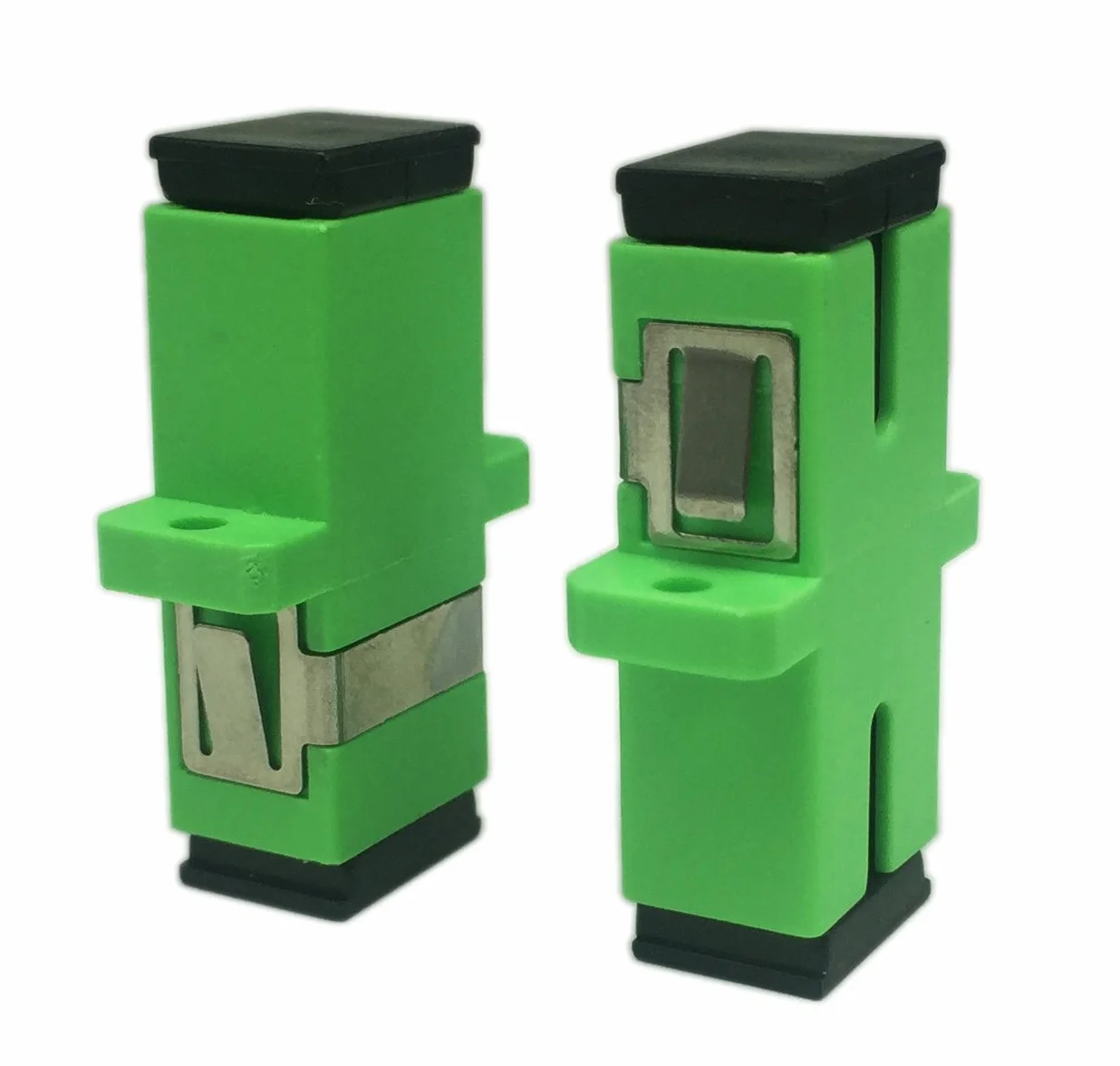 Adaptador de cable de fibra óptica SC monomodo hembra APC Simplex, 5 unidades