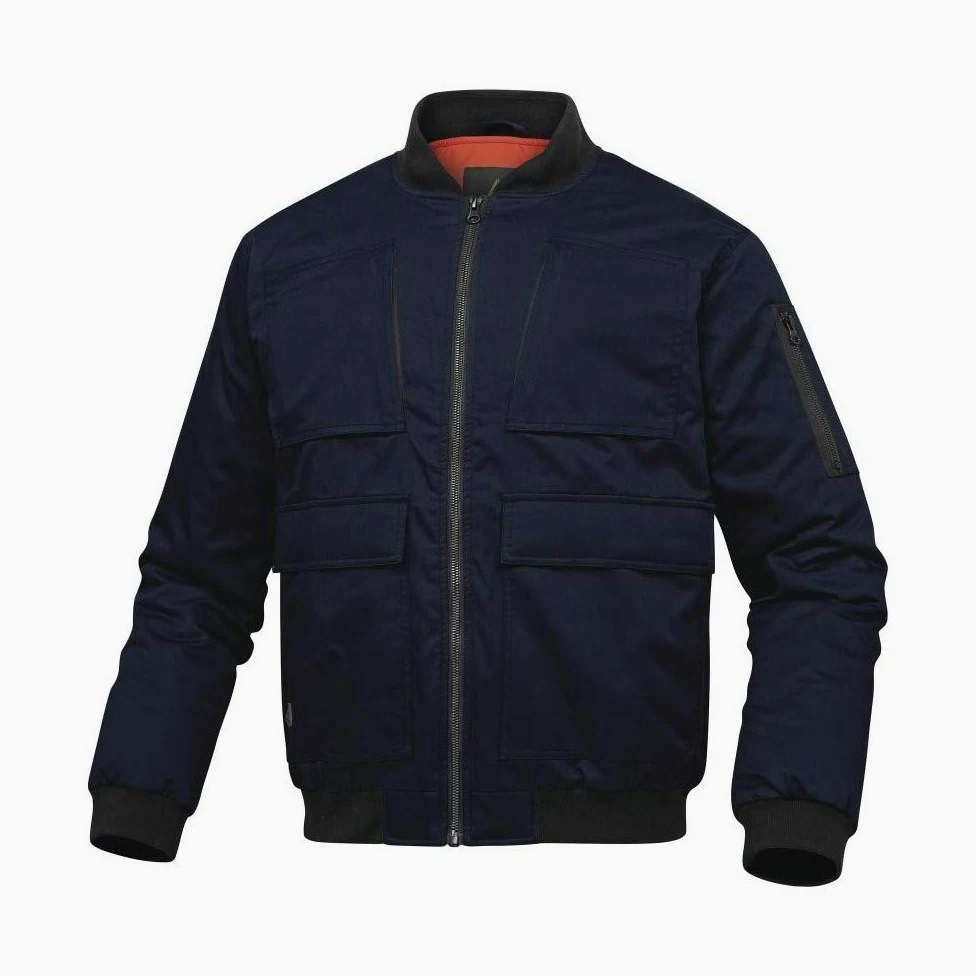 DELTA PLUS Chaqueta de trabajo de invierno transpirable 7 bolsillos Puños dobladillo y cuello acanalado 60% algodón 40% poliéster Deltaplus LORCA, tur