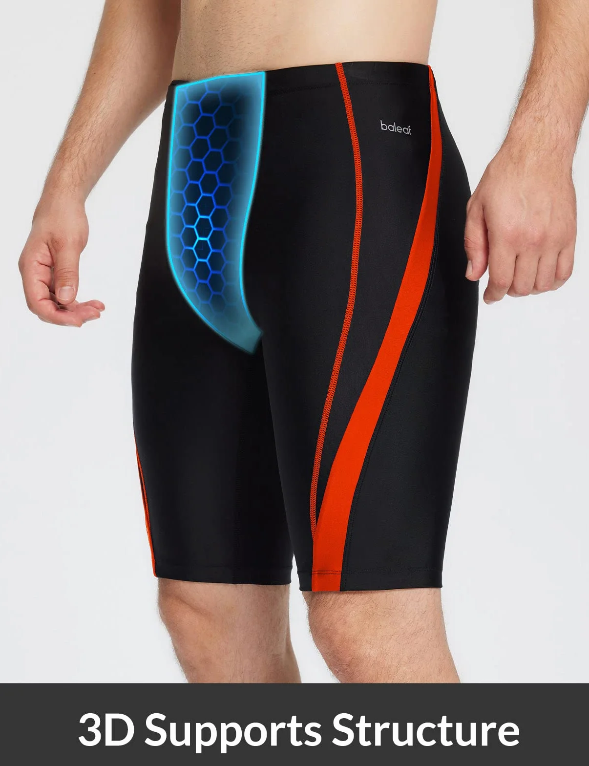 baleaf Traje de baño de compresión competitiva para Hombre, Pantalones Cortos de natación atléticos duraderos