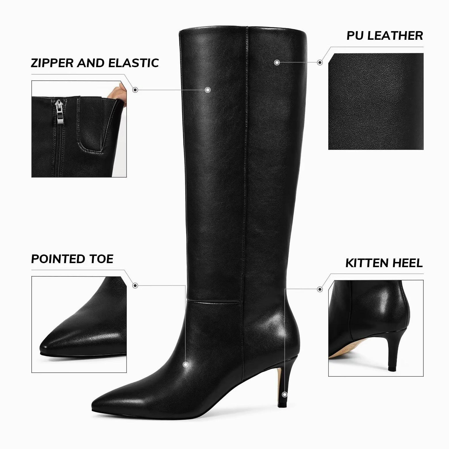 wetkiss Knee High Boots Botas a la altura de rodillaMujer
