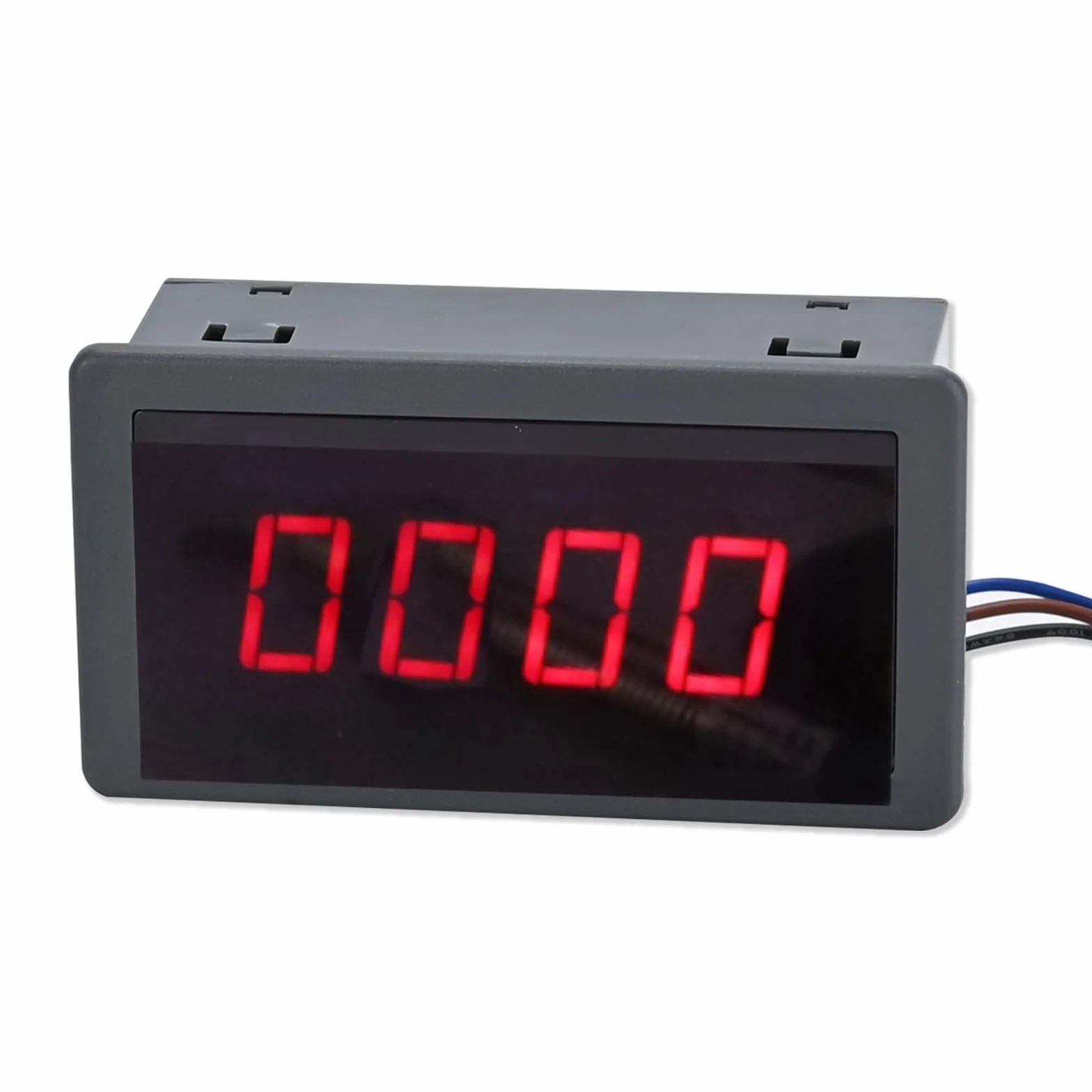 Tacómetro LED rojo 4 dígitos 220 V CA con sensor Hall