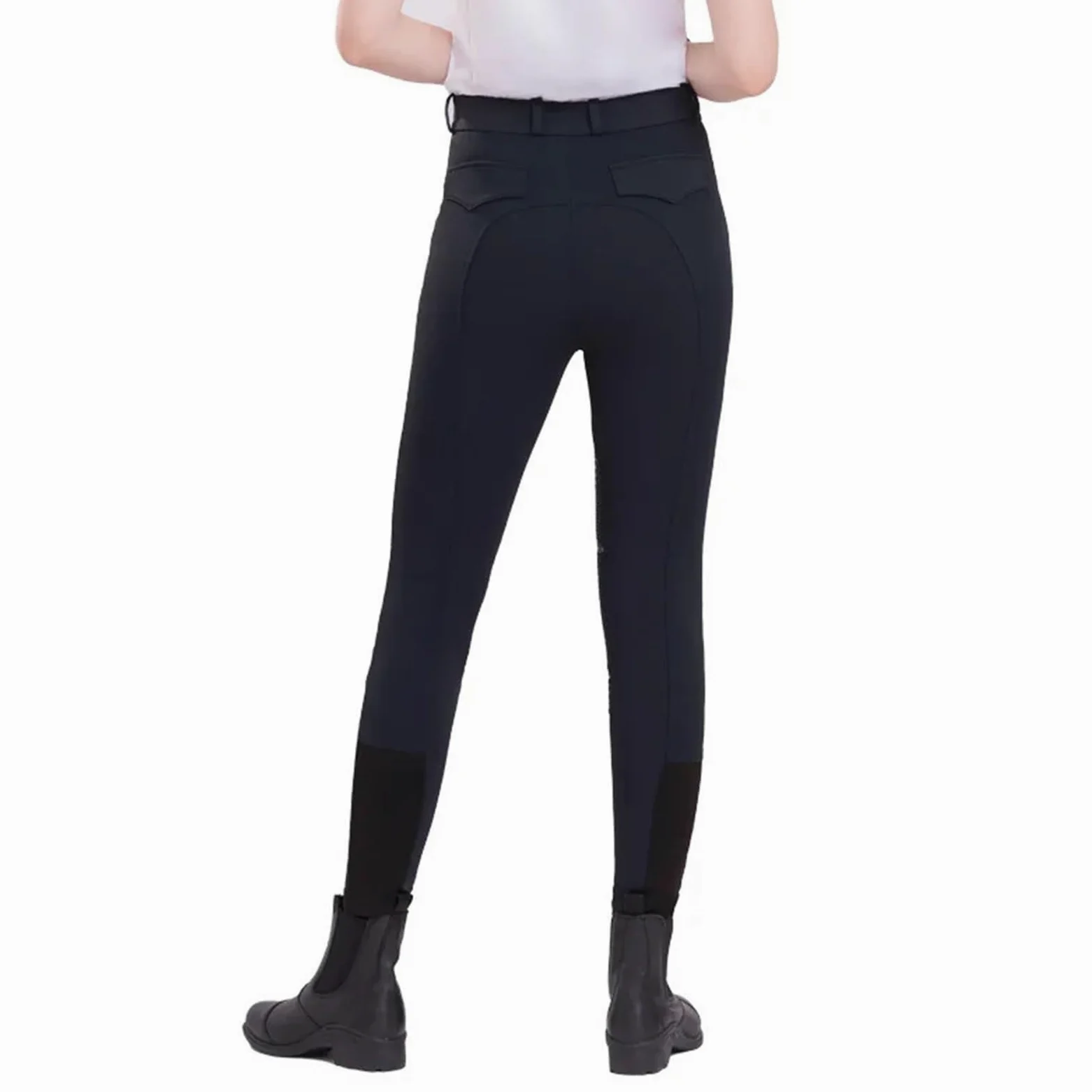 Pantalones Montar a Caballo Mujer Pantalones de Caballo Unisex Silicona for Montar a(Blue,36)