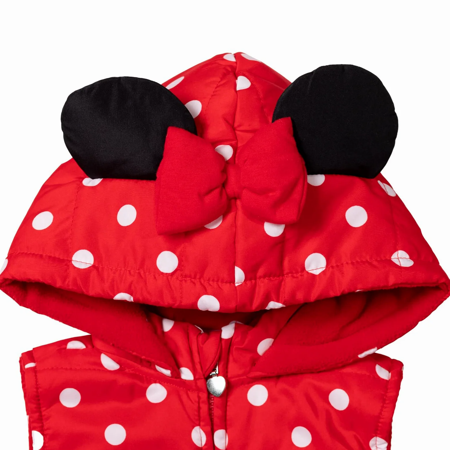 Disney Minnie Mouse - Chaleco con cremallera y polainas, diseño gráfico de camiseta y leggings de 3 piezas para niños grandes