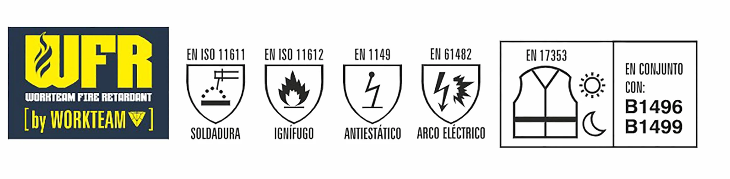 WORKTEAM B1199 Cazadora Ignífuga Combinada Antiestática para Soldadura y Arco Eléctrico Visibilidad Realzada