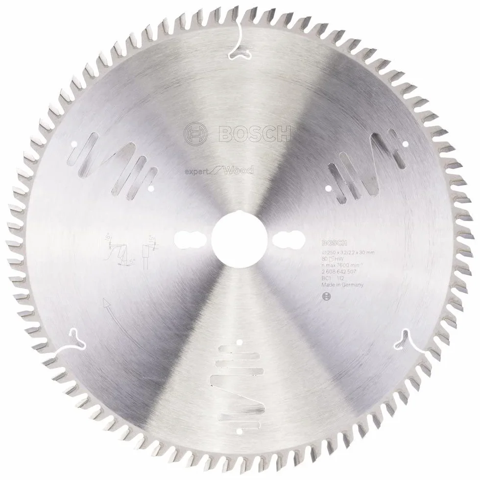 Bosch Hoja de sierra circular Expert for Wood 250 x 30 x 3,2 mm 80
