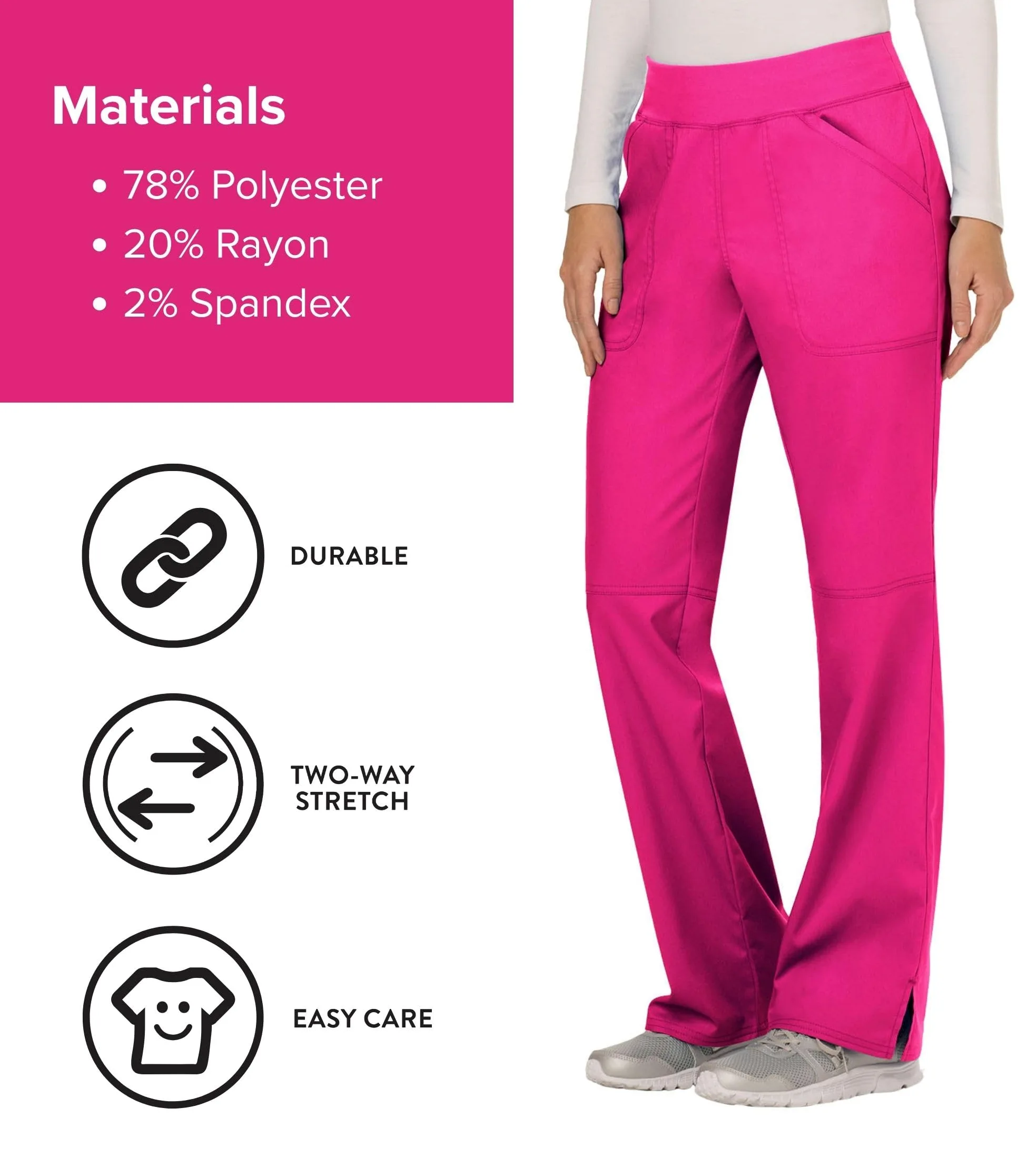 CHEROKEE Mid Rise Straight Leg Pull-on Pant - Pantalones Mujer