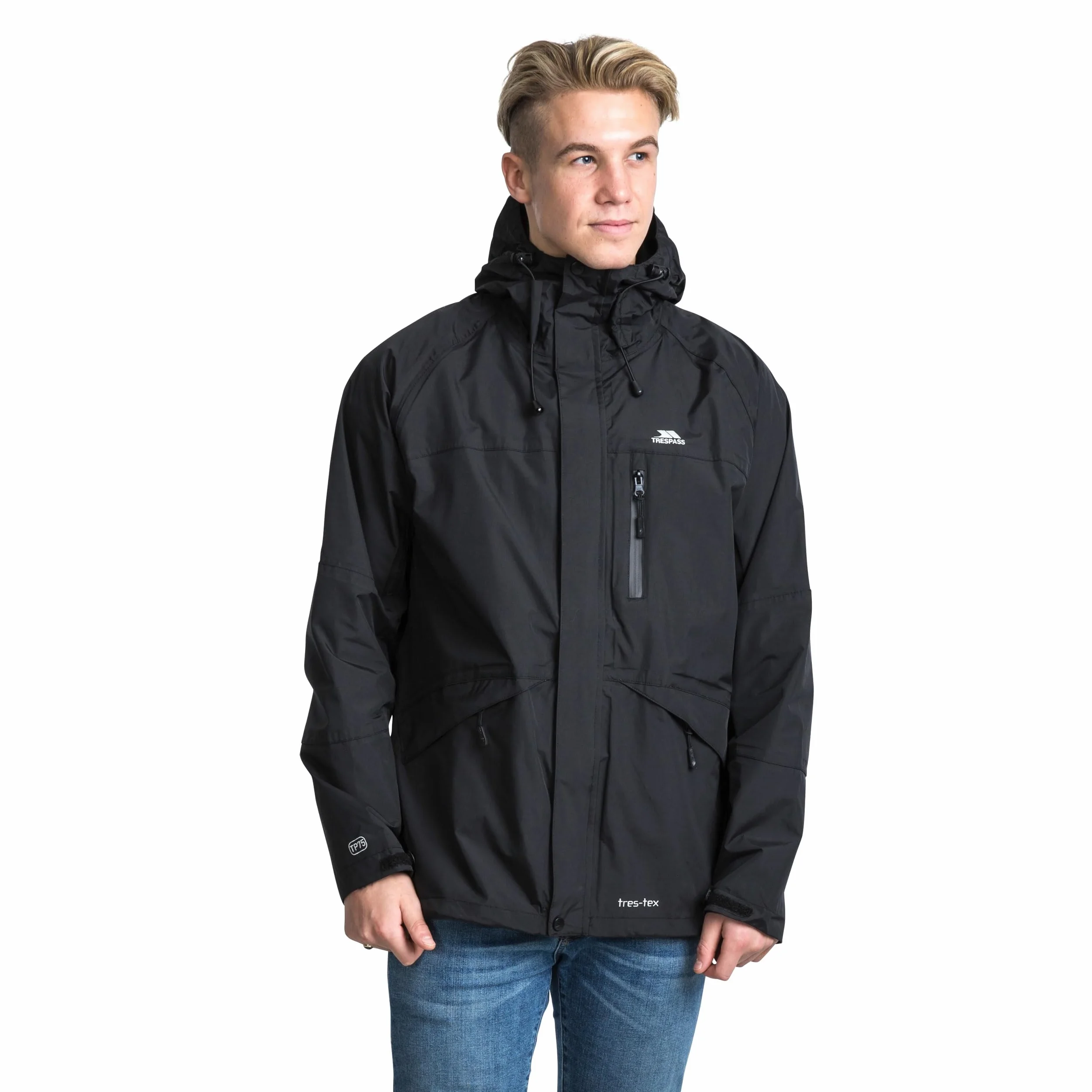 Trespass Chaqueta Corvo Resistente al Viento y al Agua para Hombre