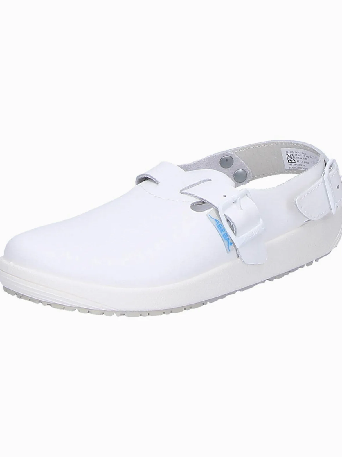 Abeba - Zuecos de Cuero para Hombre Blanco Blanco Blanco Blanco