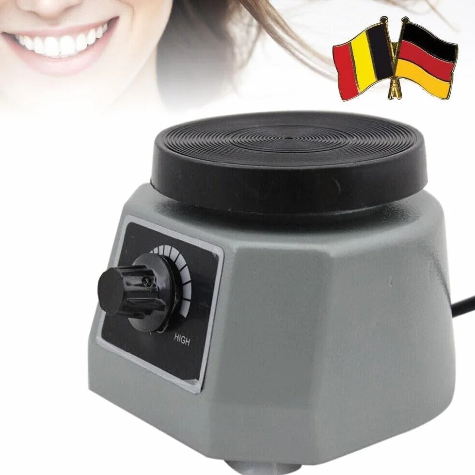 Oscilador dental 220 V 100 W vibrador redondo agitador de yeso equipo laboratorio dental 14x15x11 cm
