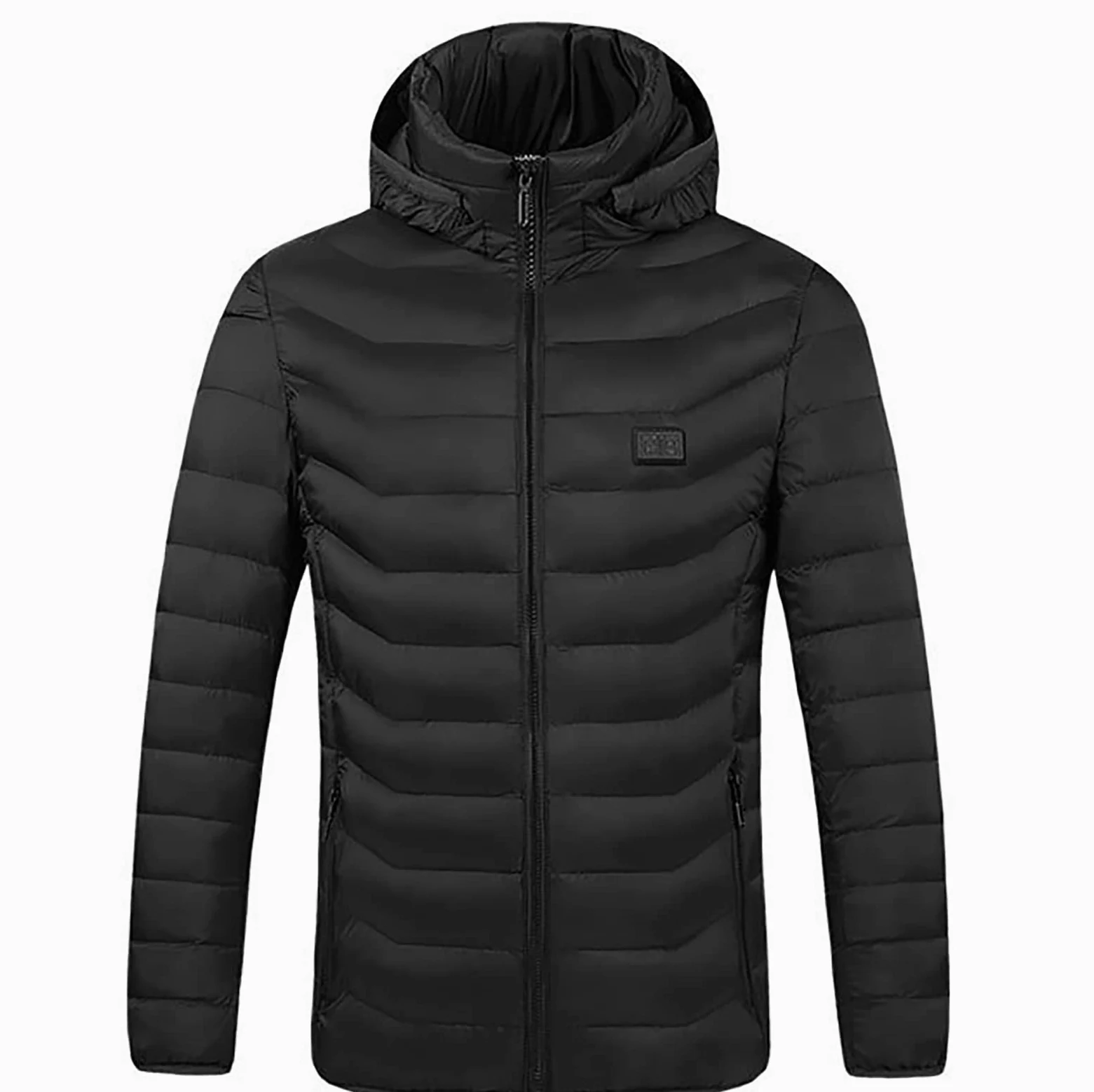 CUTTE Chaqueta Térmica Inteligente de Invierno para Hombre Resistente al Agua con Calefacción Eléctrica USB Chaqueta Acolchada Abrigo Ropa de Abrigo con Control Dual para la Fiebre