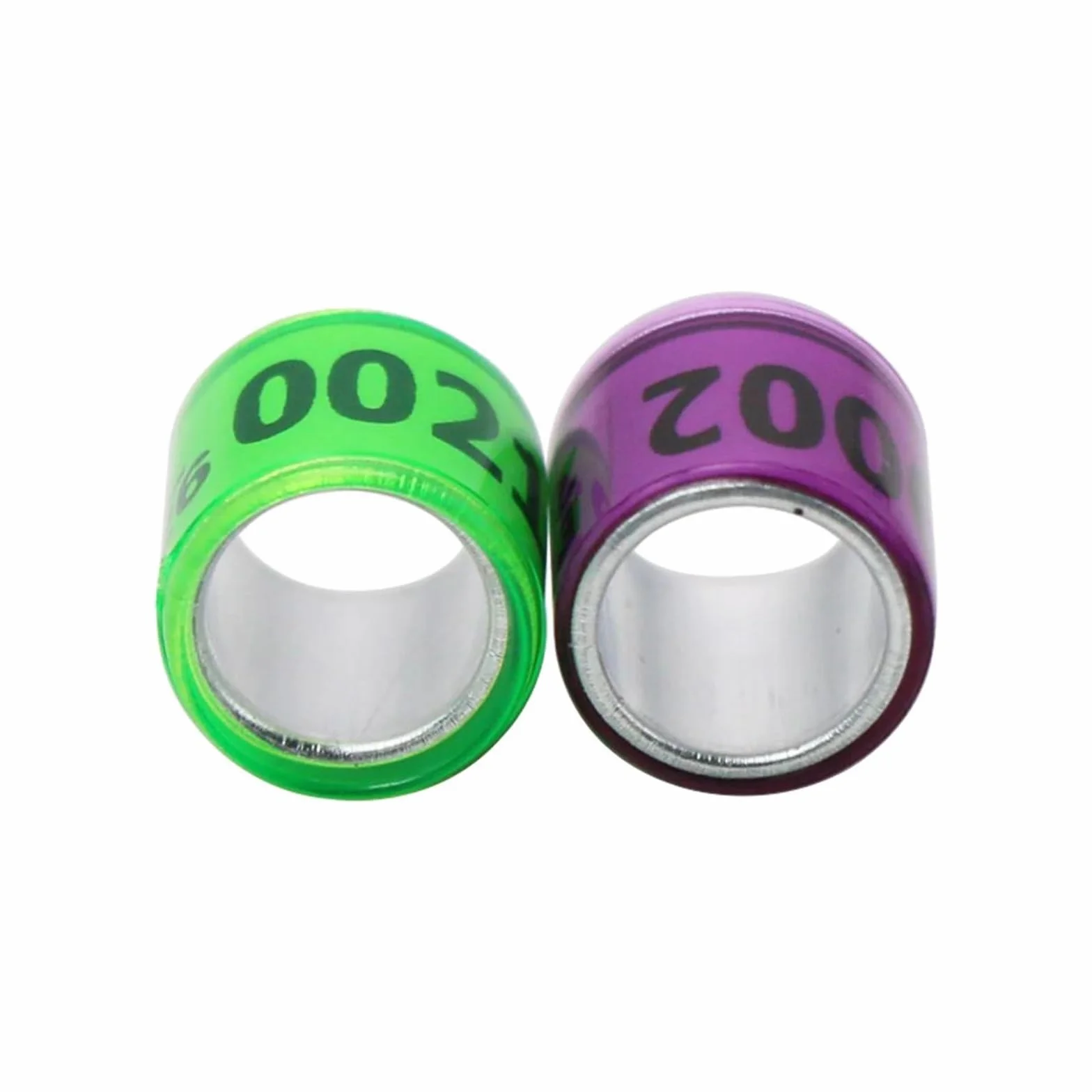 Anillos de plástico de aluminio 2026 para patas de paloma, etiquetas de identificación 8mm